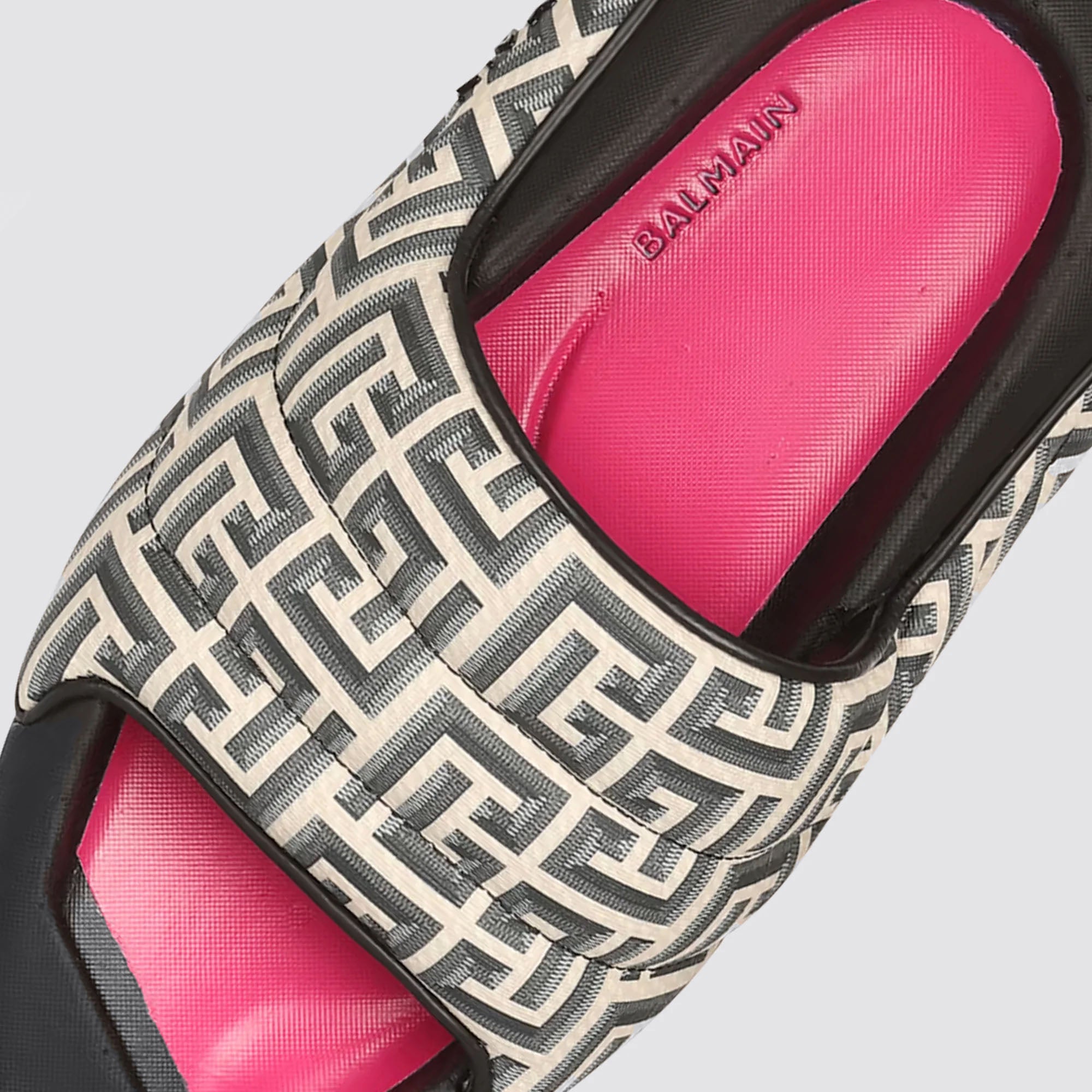 Sandalias Negras Balmain Monogram B-It