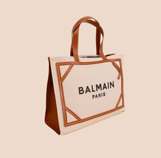 Bolso Beige Balmain Medium  B-army