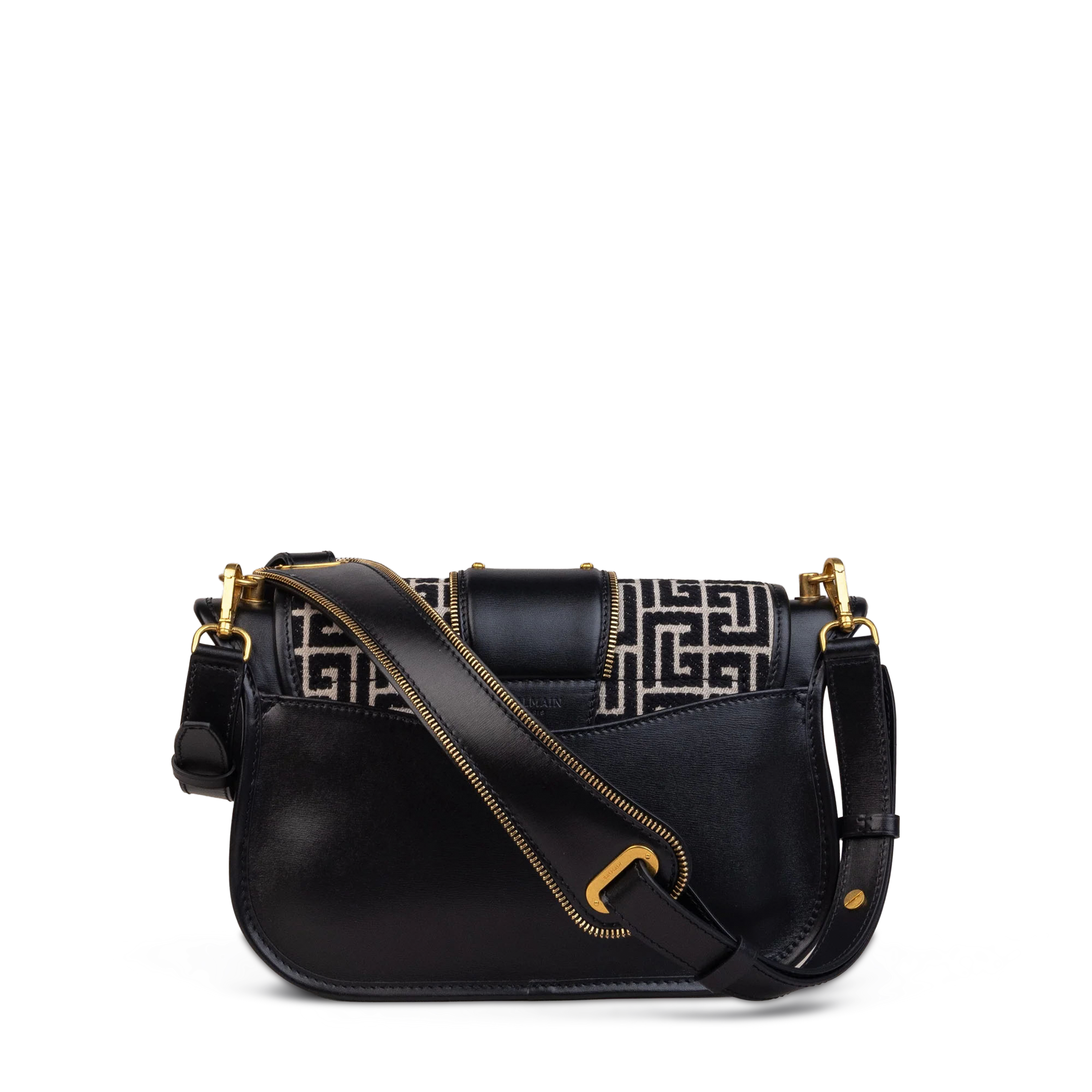 Cartera Negra Balmain Blaze M-Jacquard Monogramme