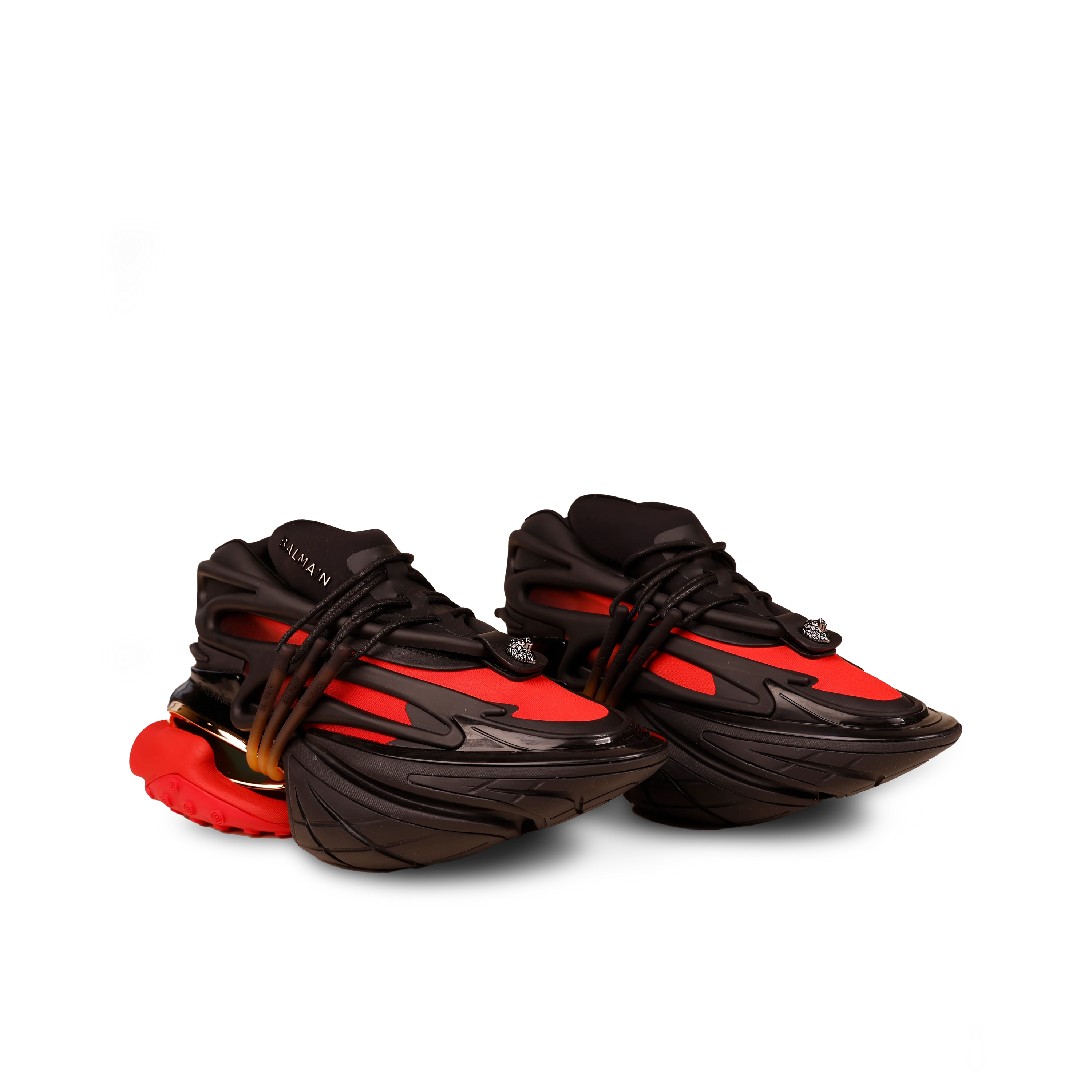 Sneakers Negro Rojo Balmain Unicorn