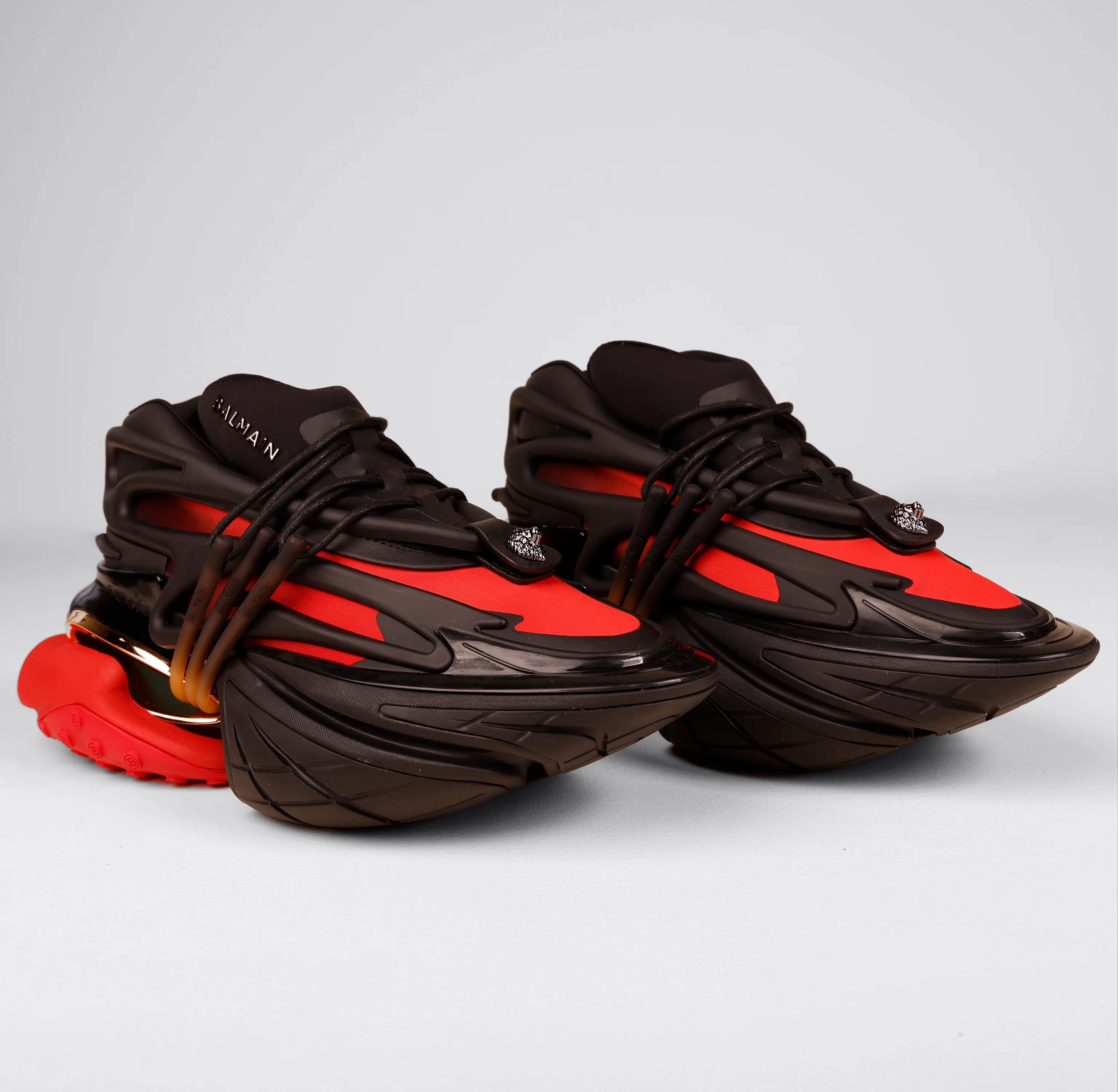 Sneakers Negro Rojo Balmain Unicorn