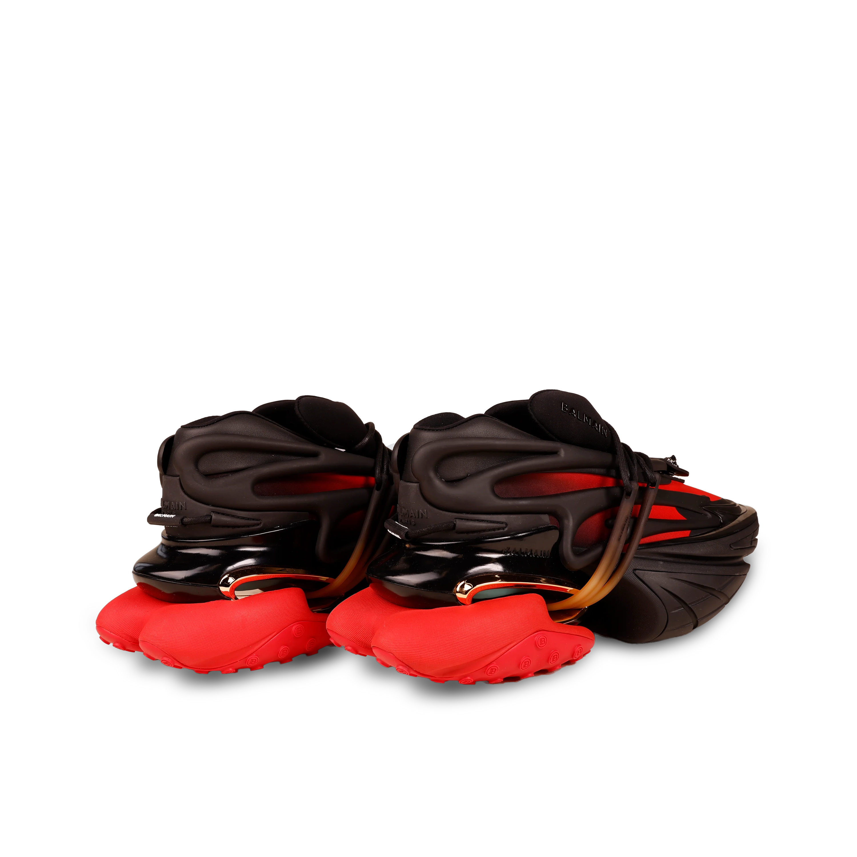 Sneakers Negro Rojo Balmain Unicorn