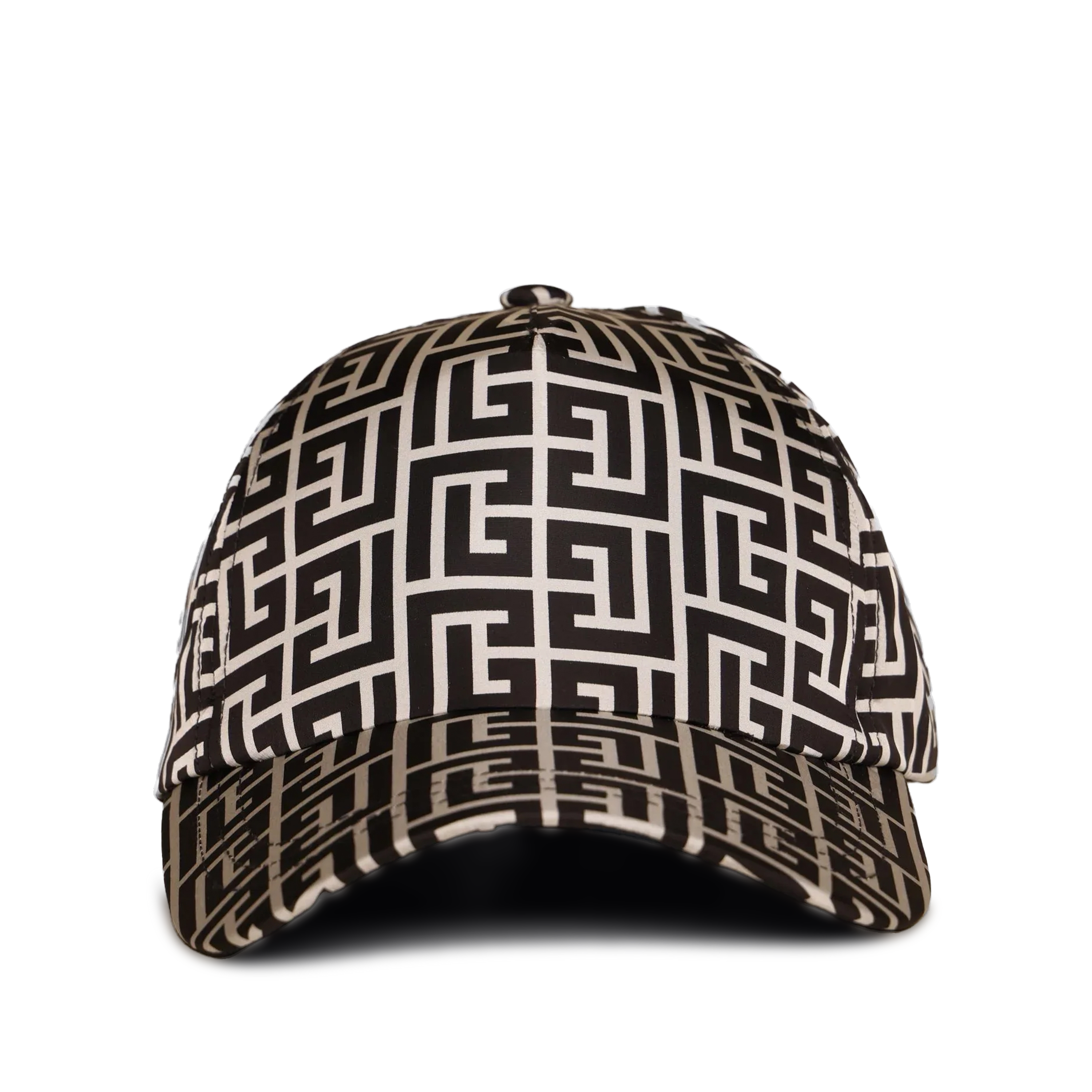 Gorra Blanca Balmain Nylon Monogram