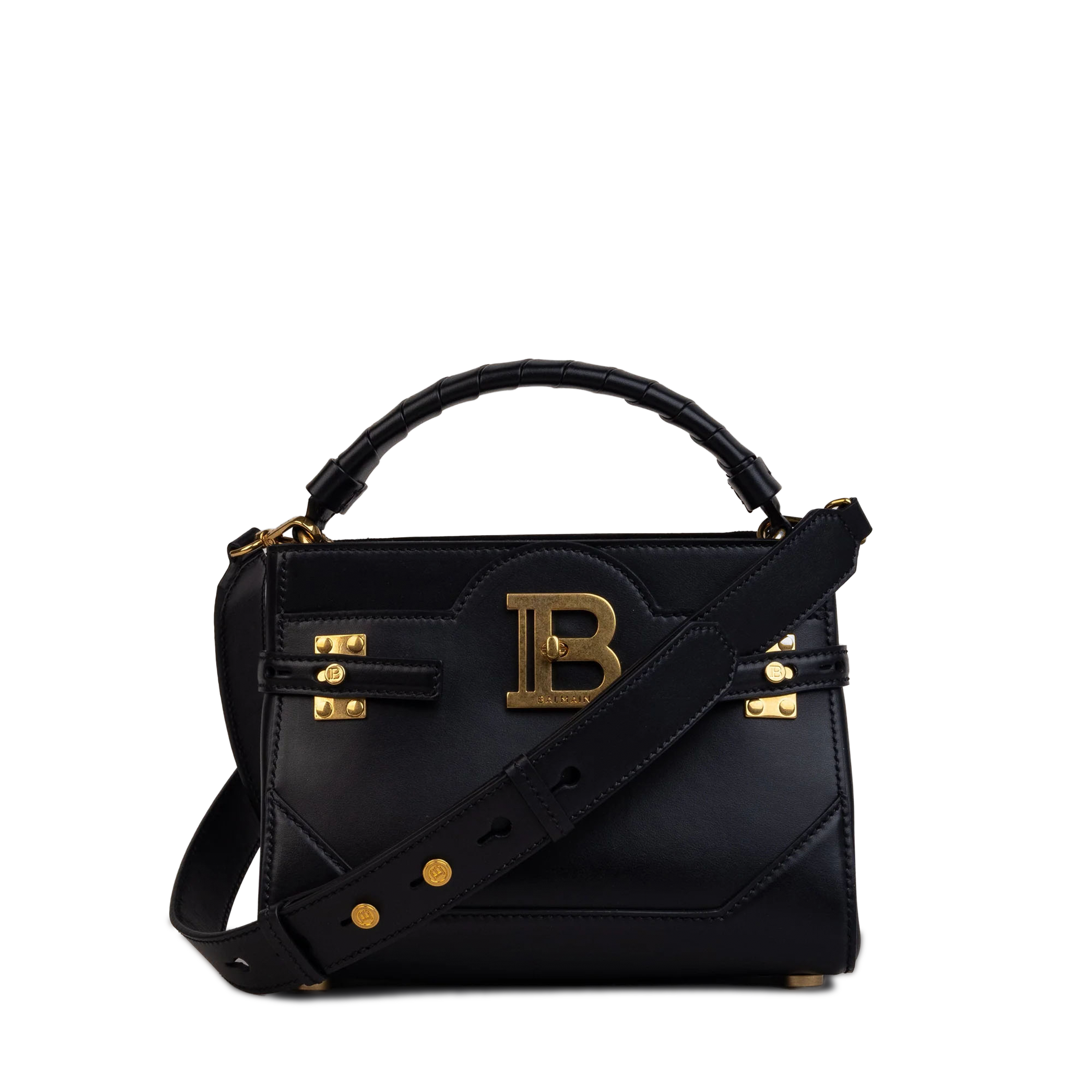 Cartera Negra Balmain Bbuzz Leather
