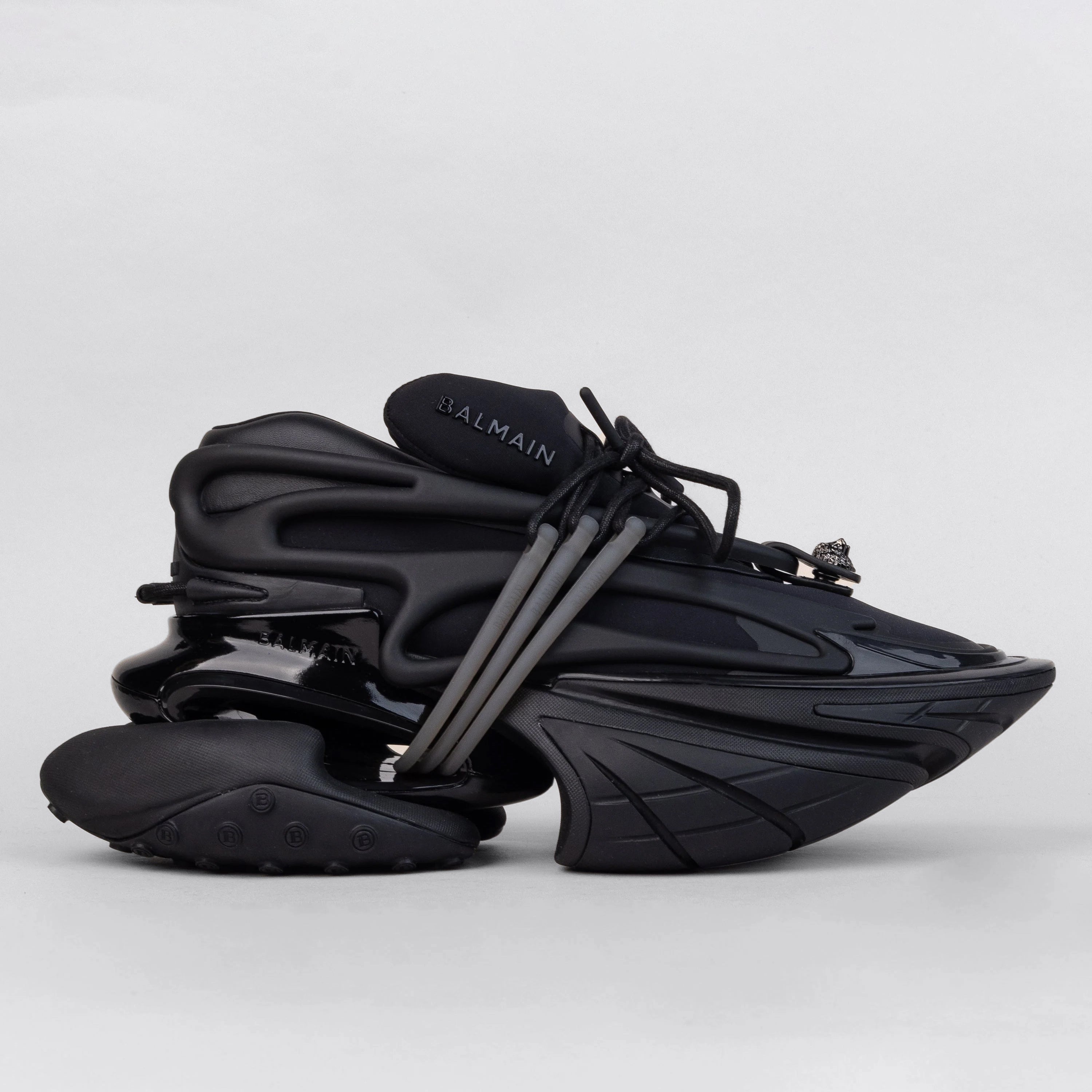 Sneakers Negro Balmain Black Unicorn-Neoprene