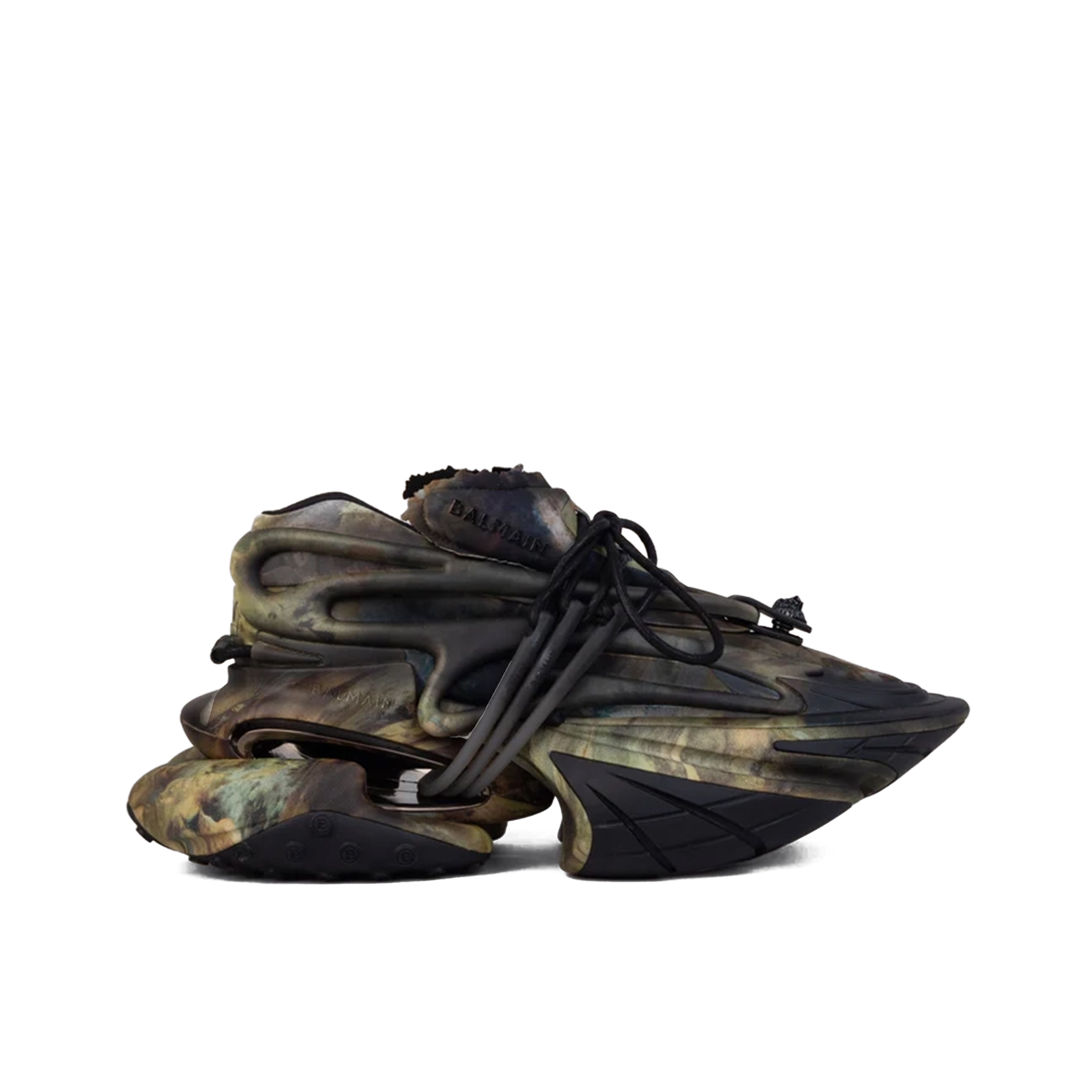 Sneakers Negro Balmain Print Unicorn-Neoprene