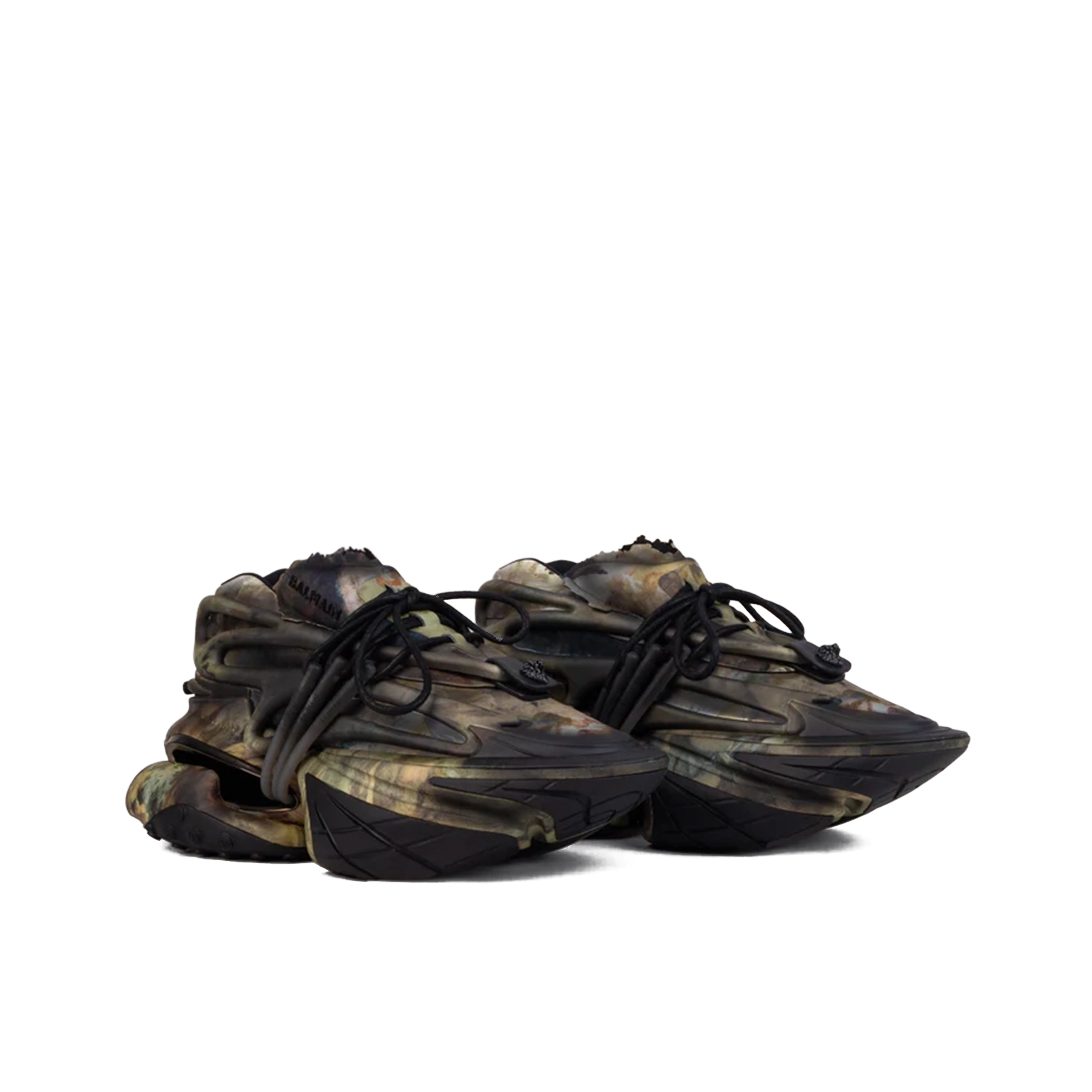 Sneakers Negro Balmain Print Unicorn-Neoprene