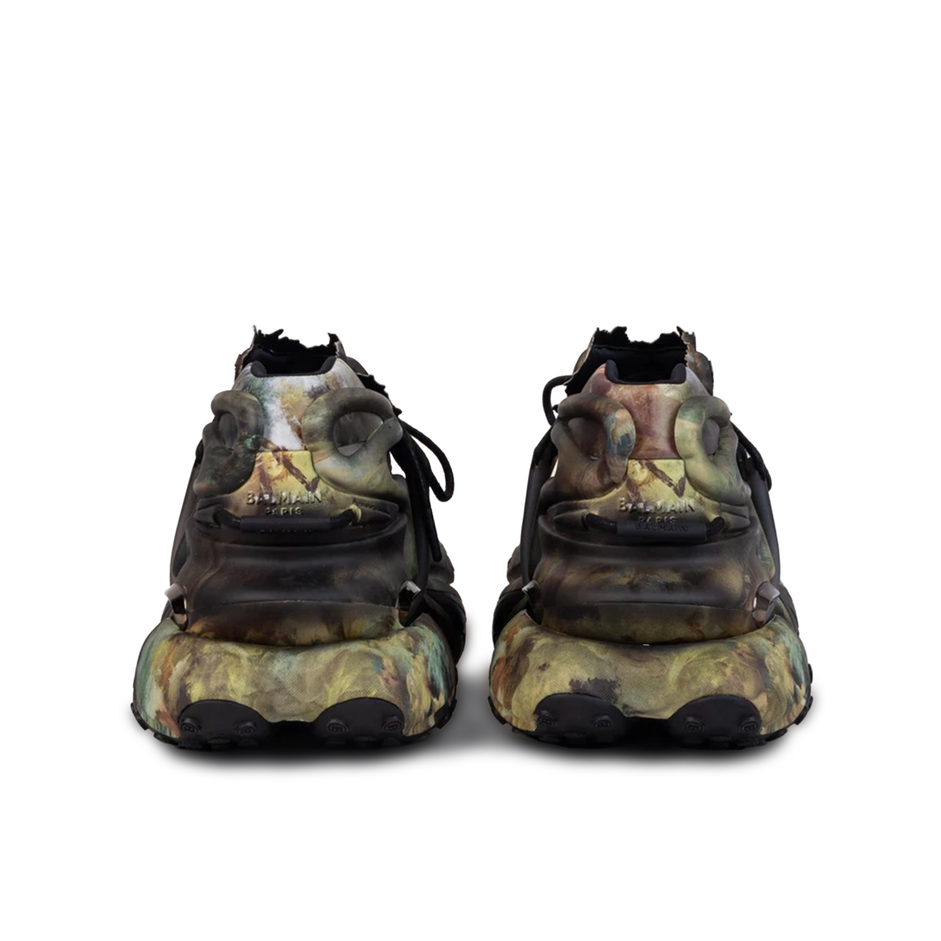 Sneakers Negro Balmain Print Unicorn-Neoprene