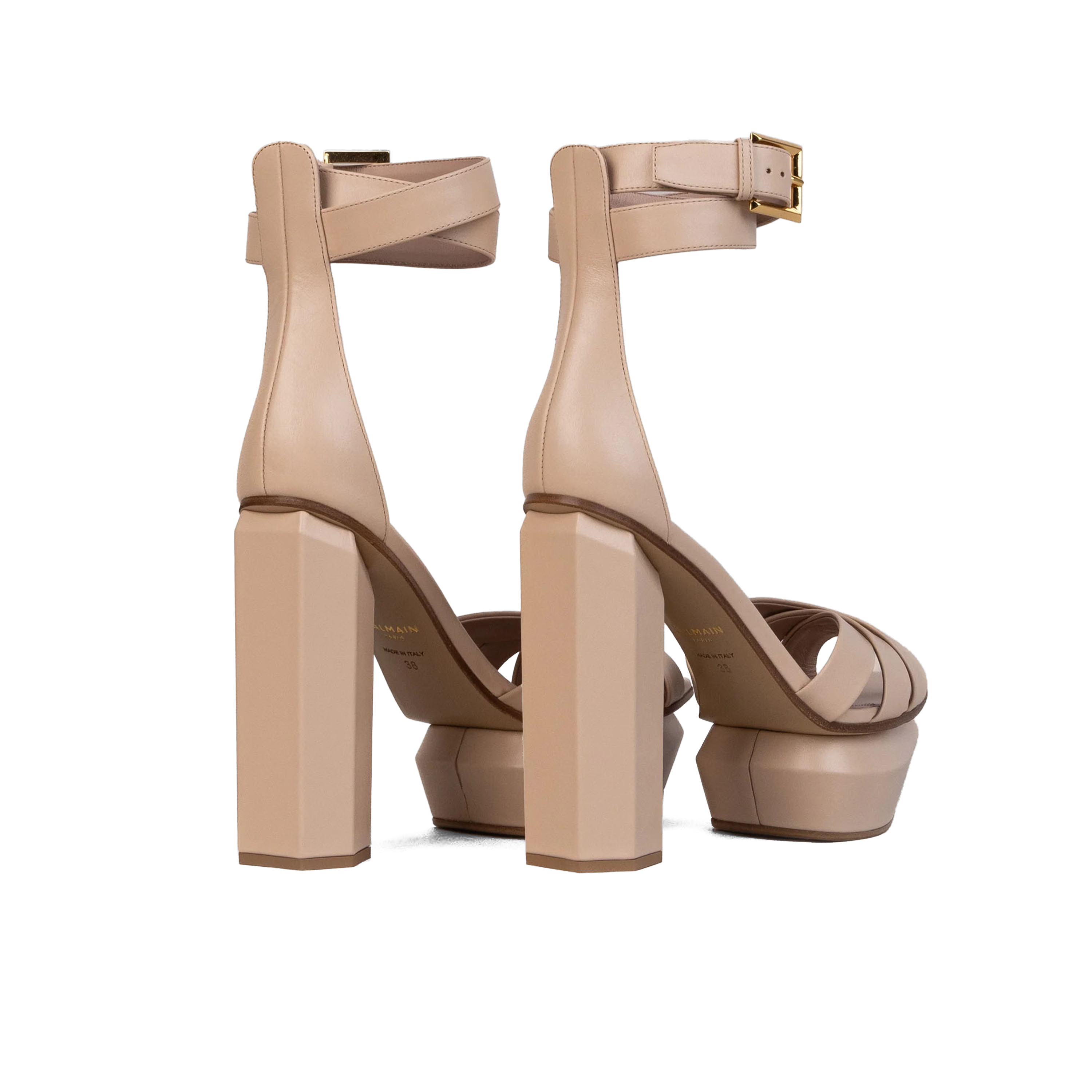 Tacones Beige Balmain Platform