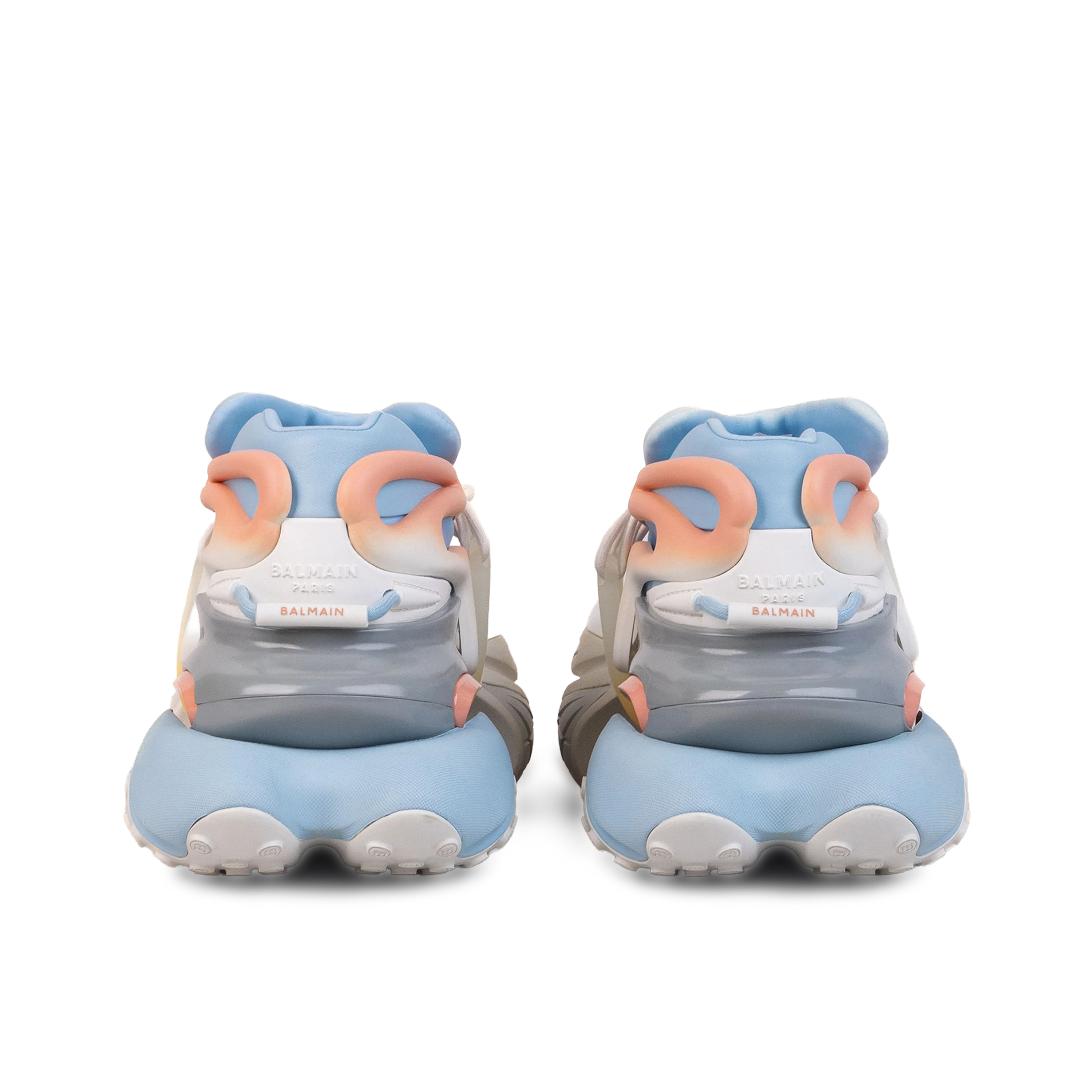 Sneakers Blanco Balmain Azul Cielo Unicorn