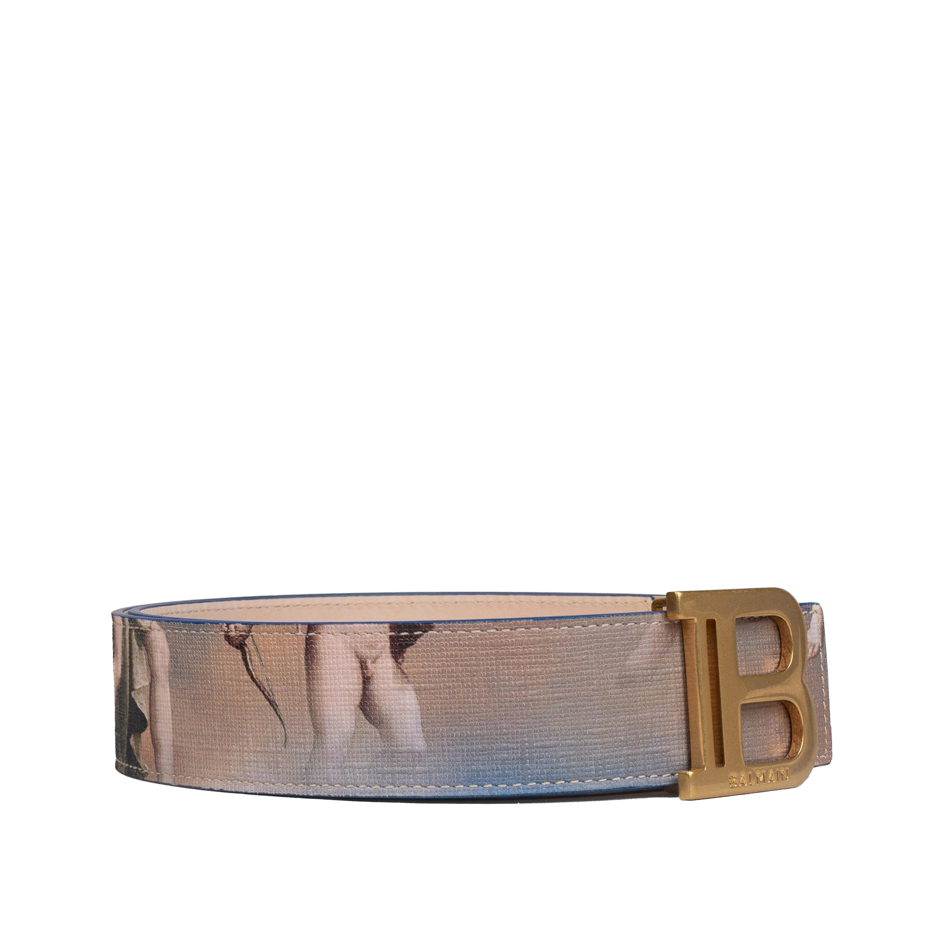 Cinturón Multicolor Balmain Imprime Ciel 40 mm