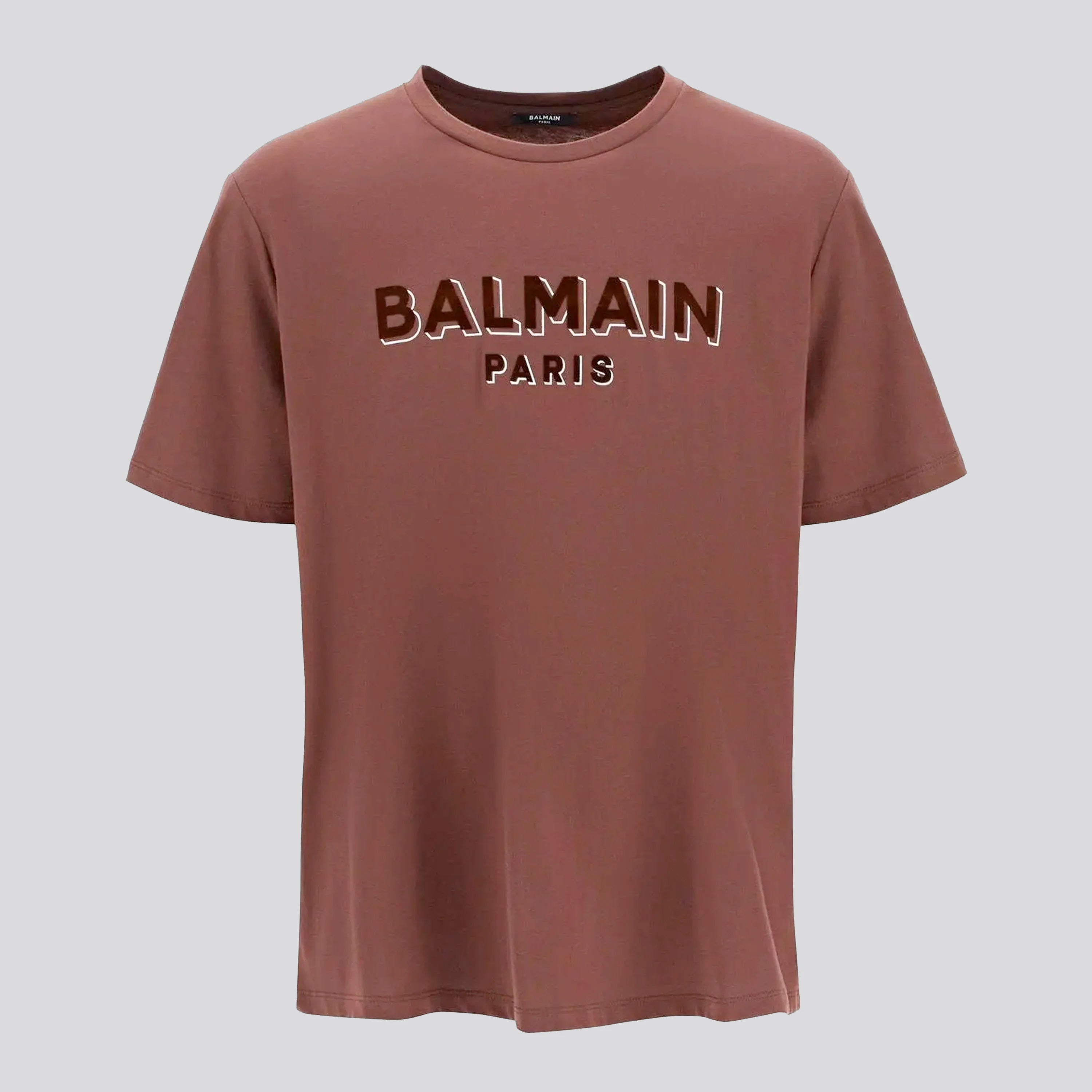 Camiseta Café Balmain Paris Logo