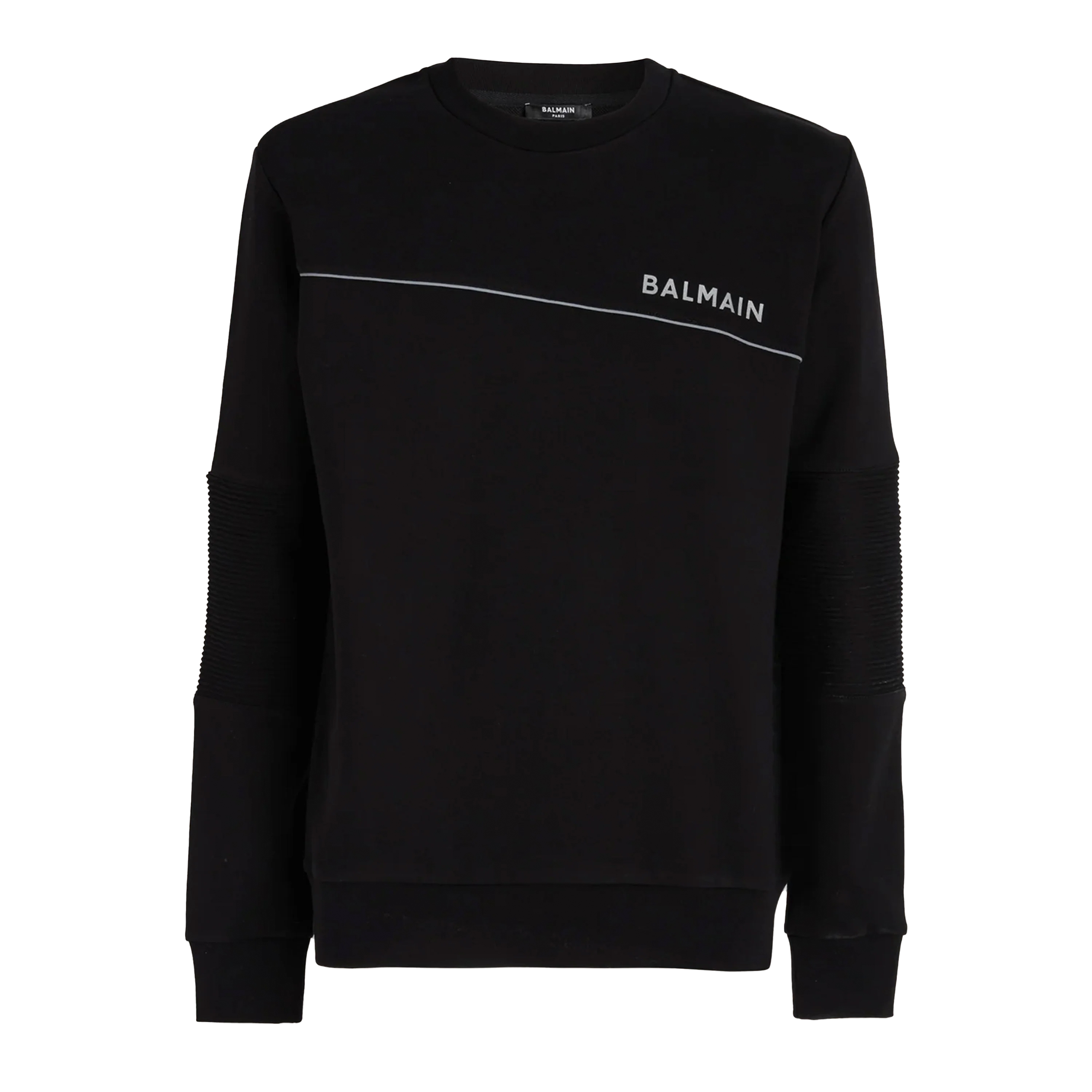 Buzo Negro Balmain Asymetric Reflect