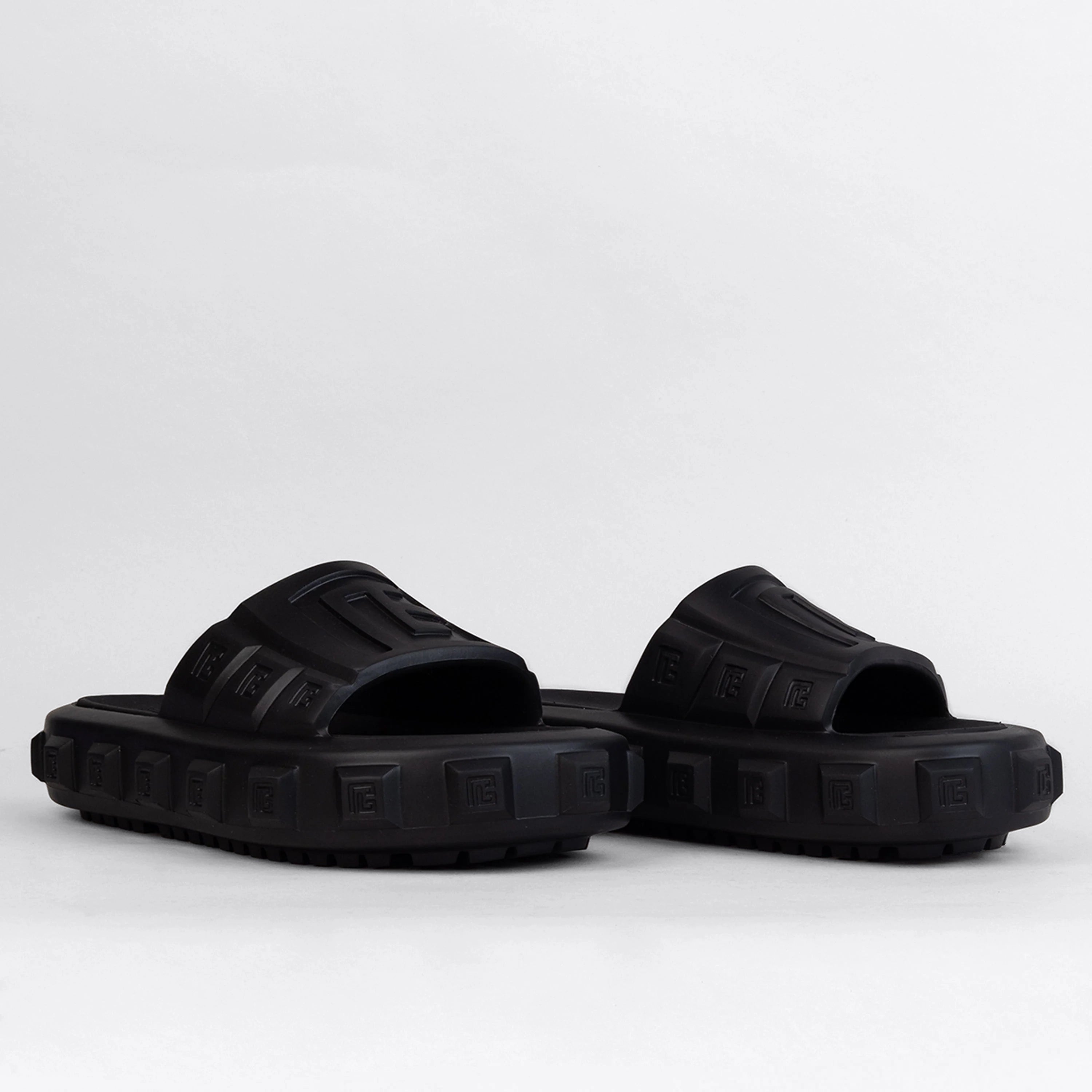Sandalias Negras Balmain Ari-Gomme