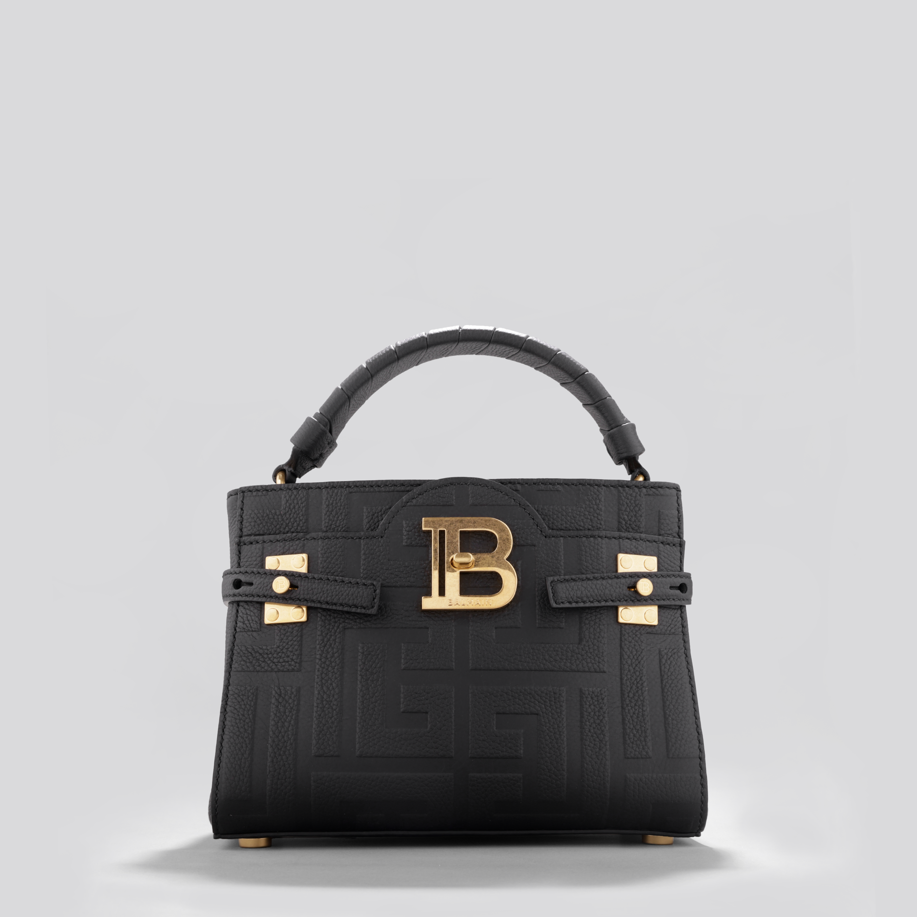 Cartera Negra Balmain Bbuz Handle 22