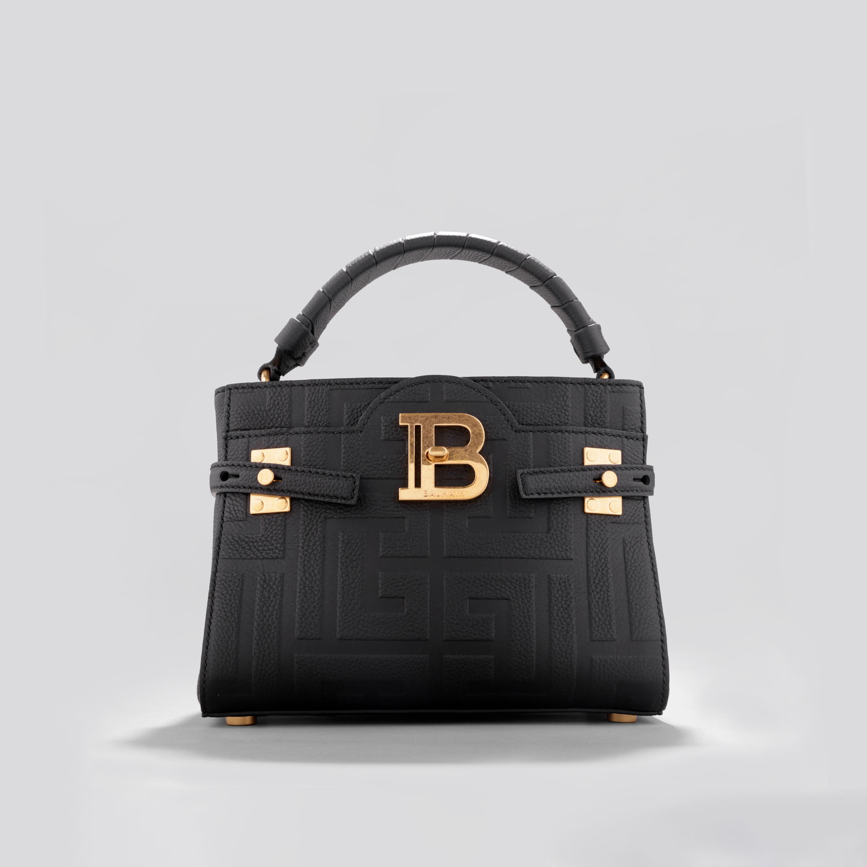 Cartera Negra Balmain Bbuz Handle 22