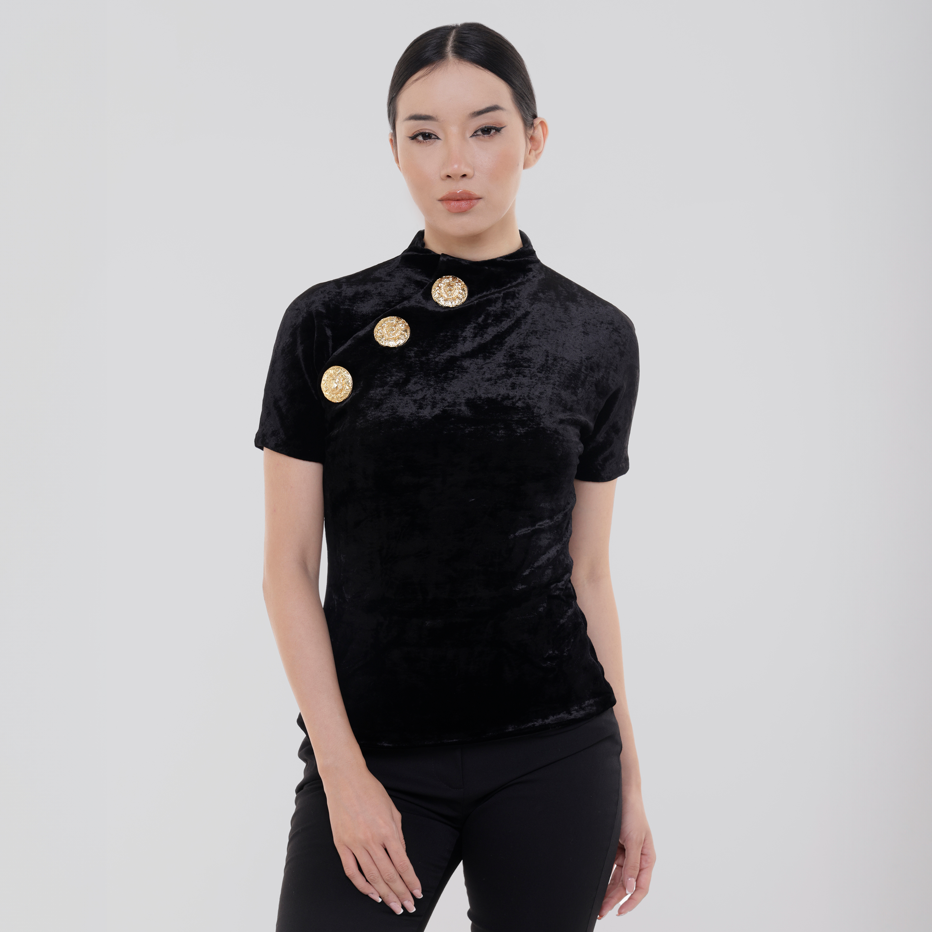 Top Negro Balmain Velvet 3 BTN