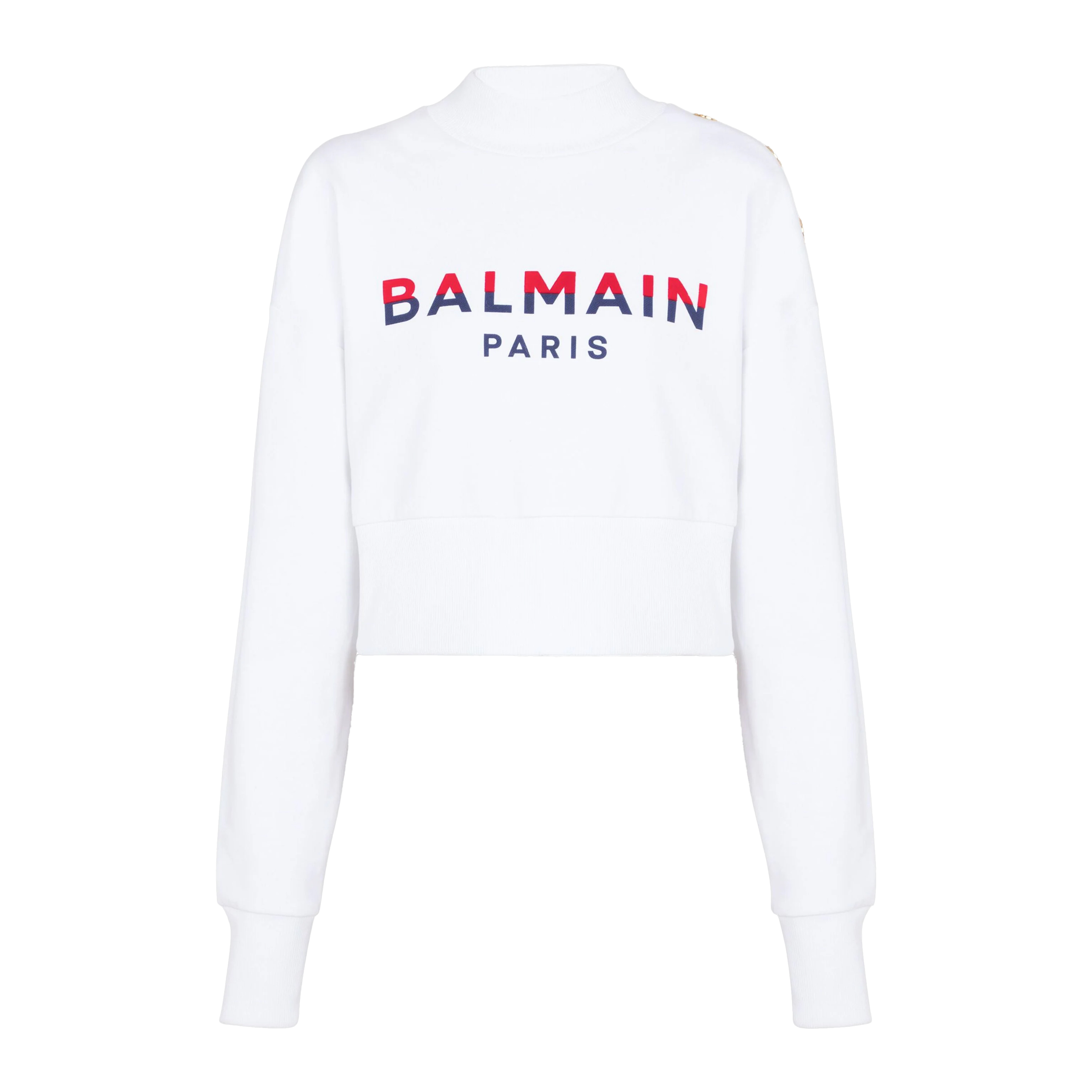 Buzo Blanco Balmain 3 BTN Balmain Print And Flock