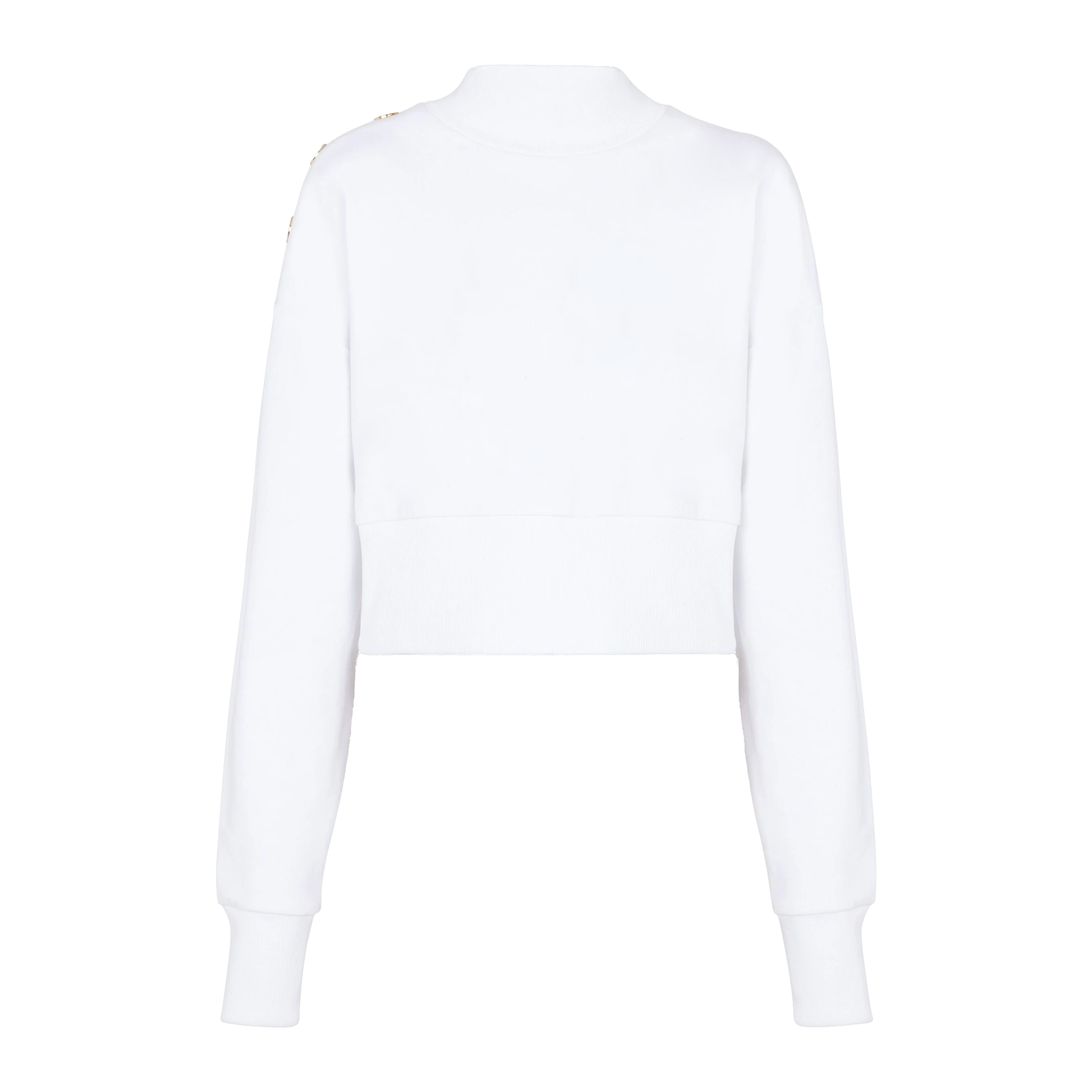 Buzo Blanco Balmain 3 BTN Balmain Print And Flock