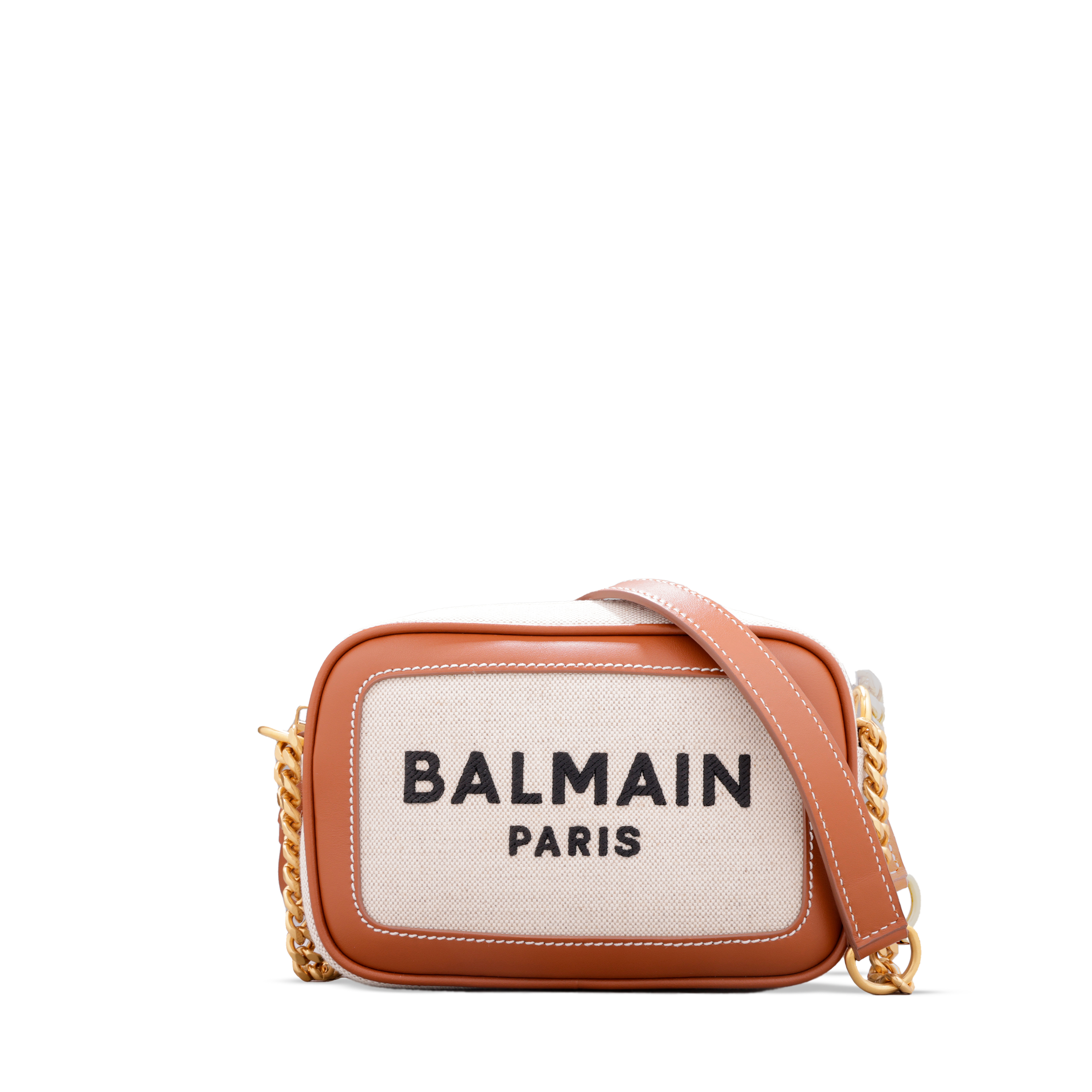 Cartera Beige Balmain B-Army Camera Case