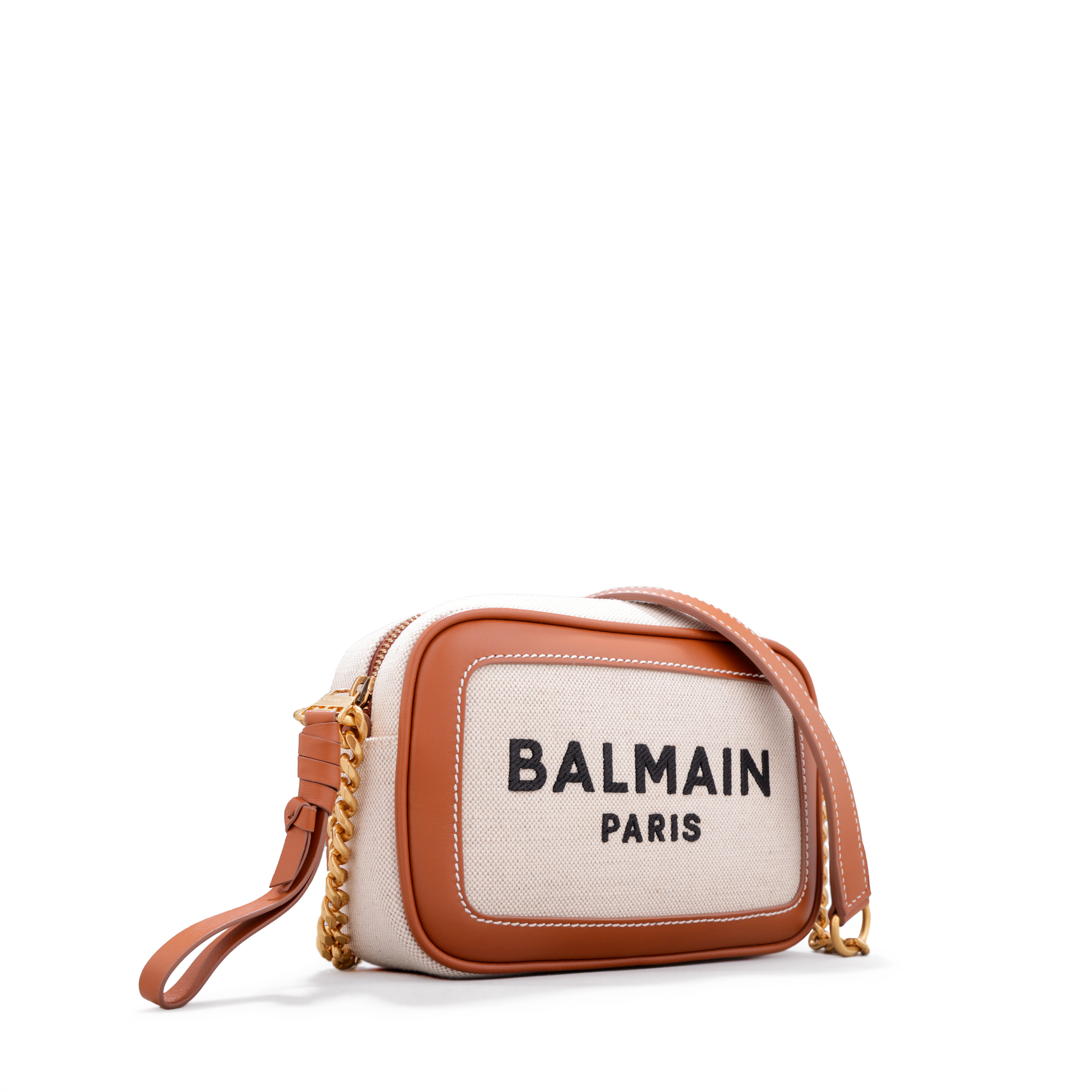 Cartera Beige Balmain B-Army Camera Case