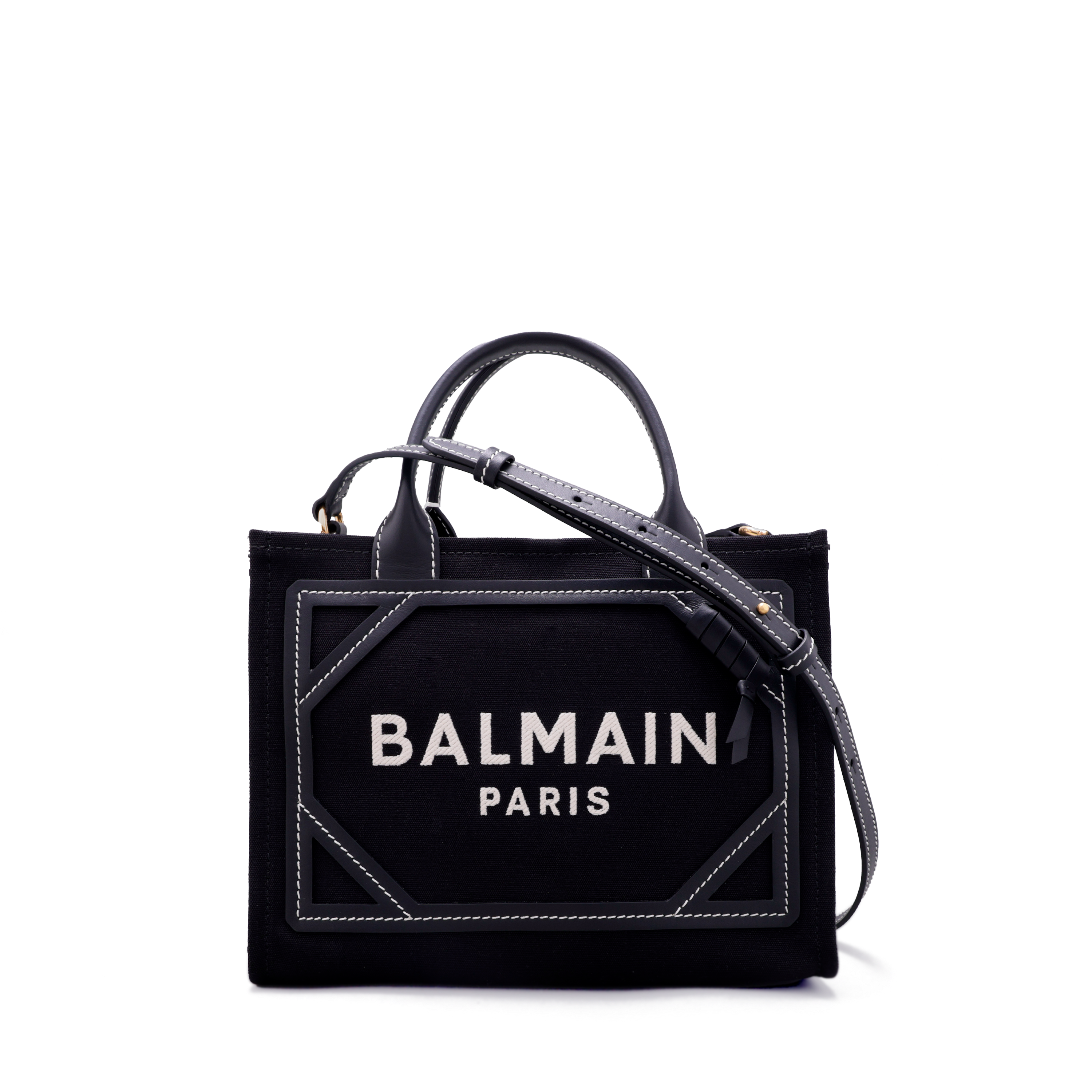 Cartera Negra Balmain Army Shopper Small