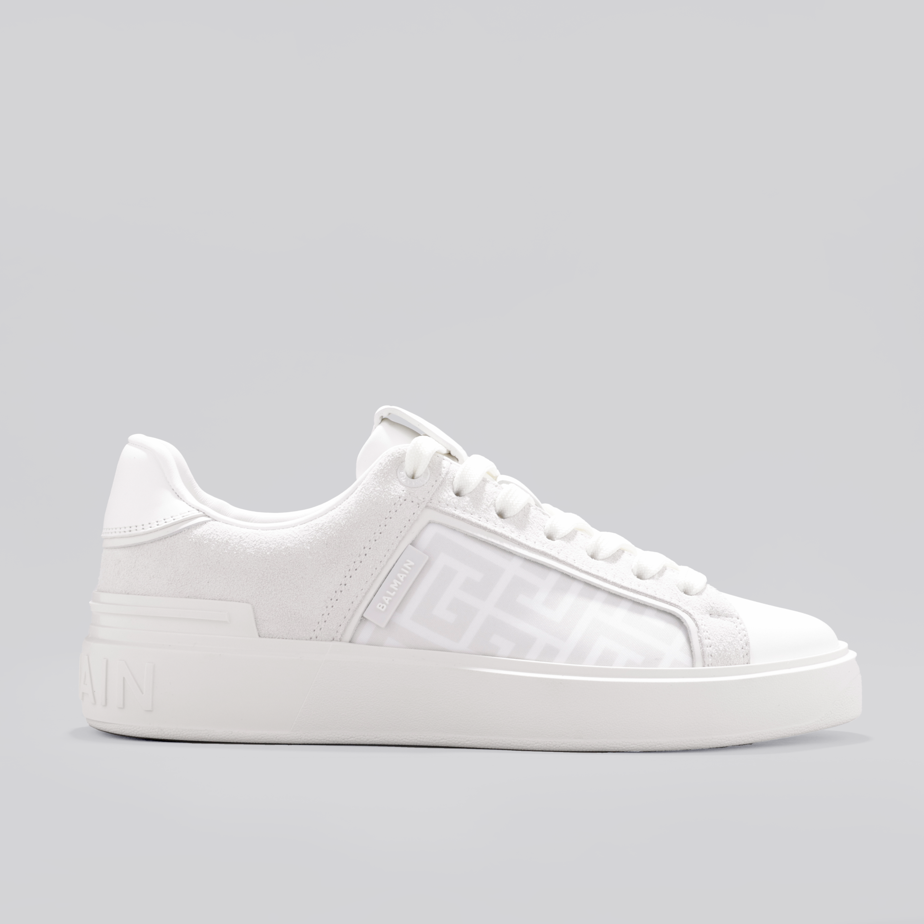 Sneakers Blancos Balmain B-Court Monogram