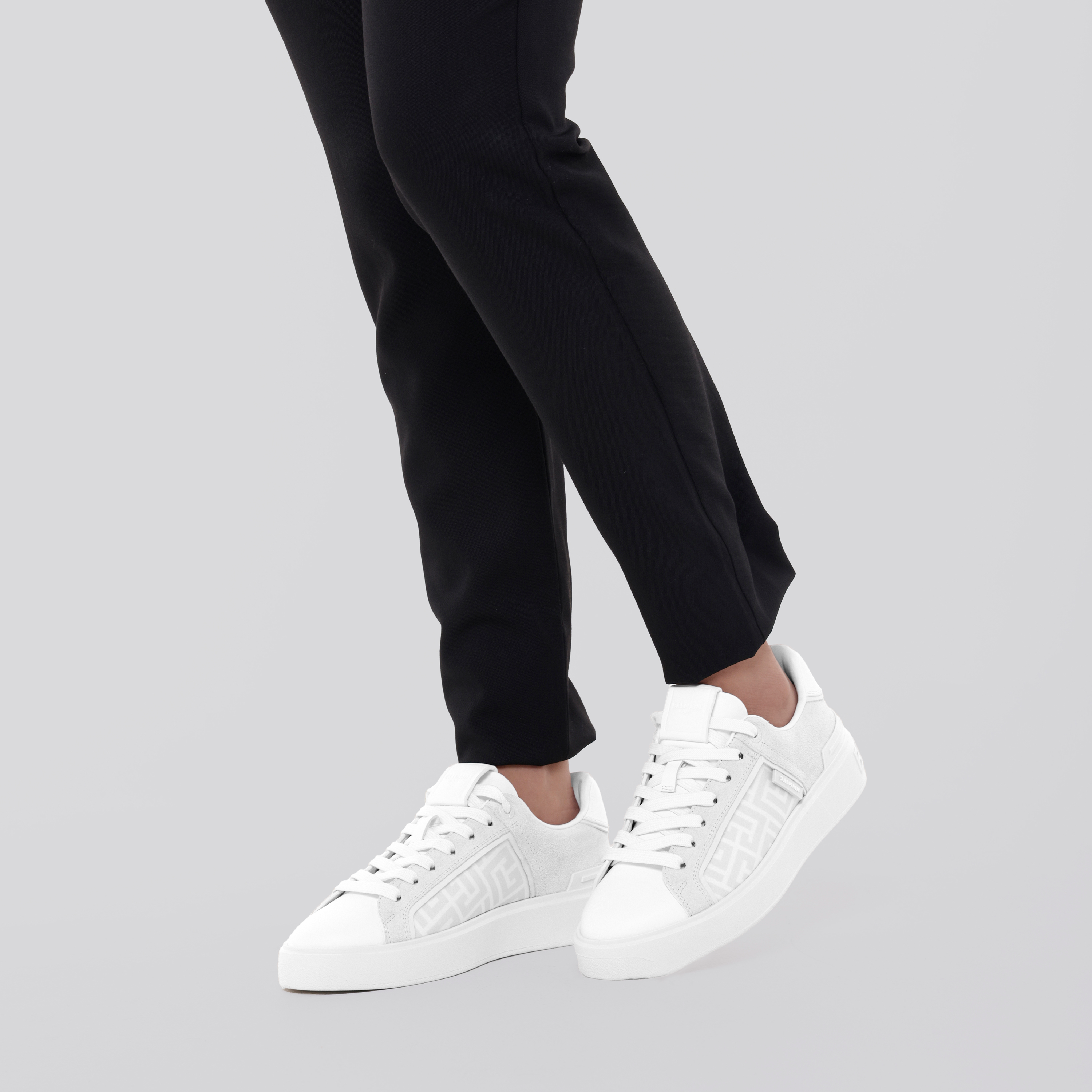 Sneakers Blancos Balmain B-Court Monogram