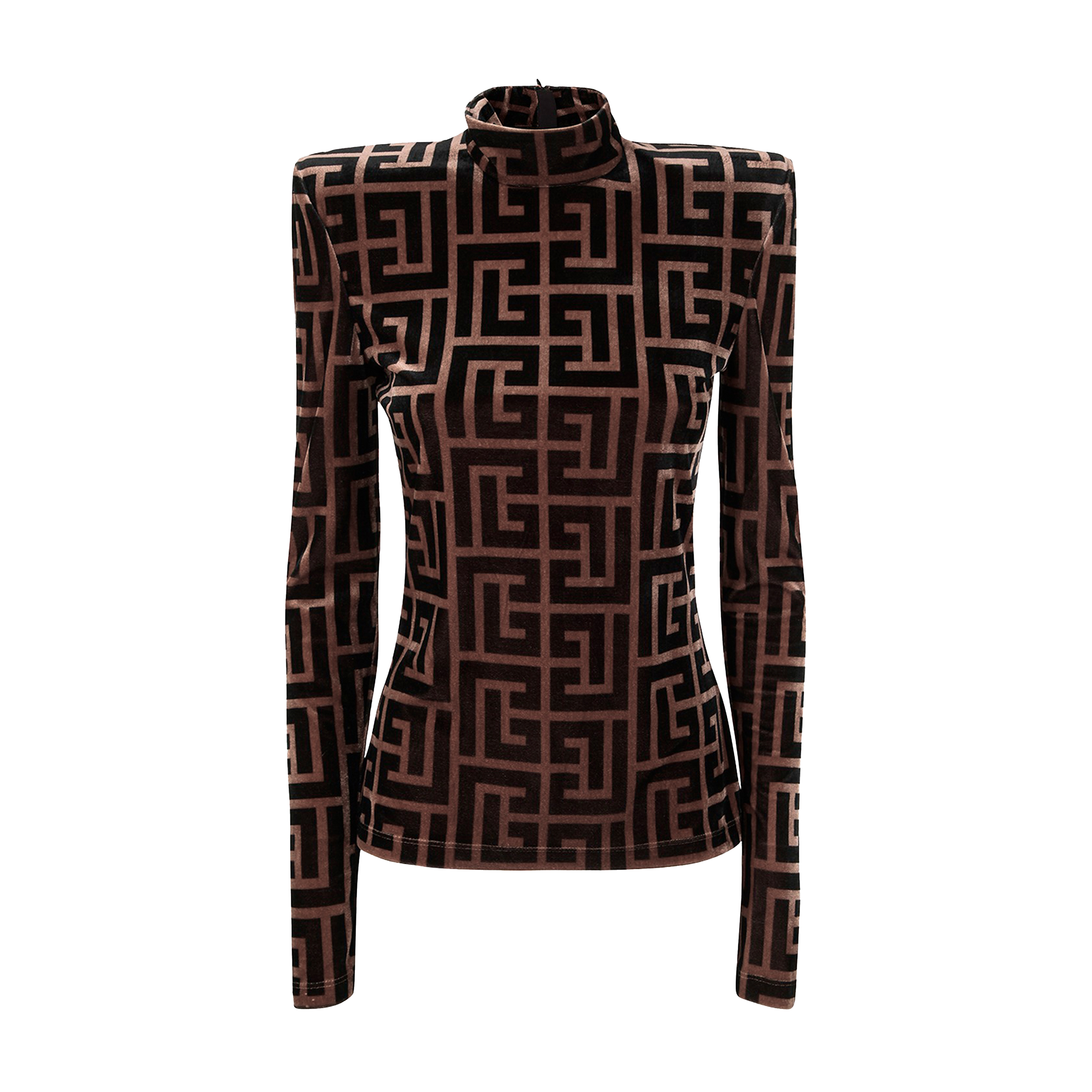 Top Café Balmain Hihg Neck Monogram