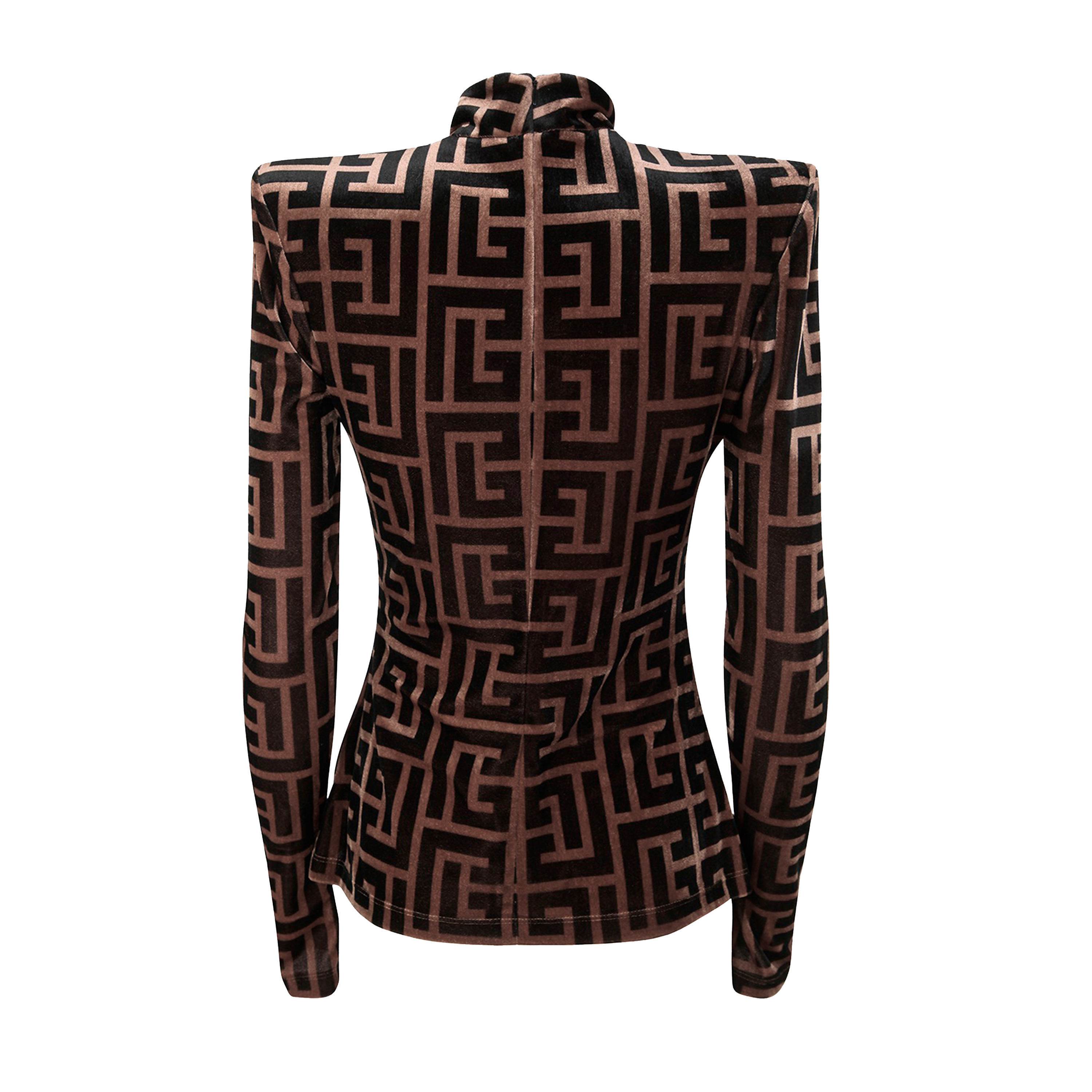 Top Café Balmain Hihg Neck Monogram