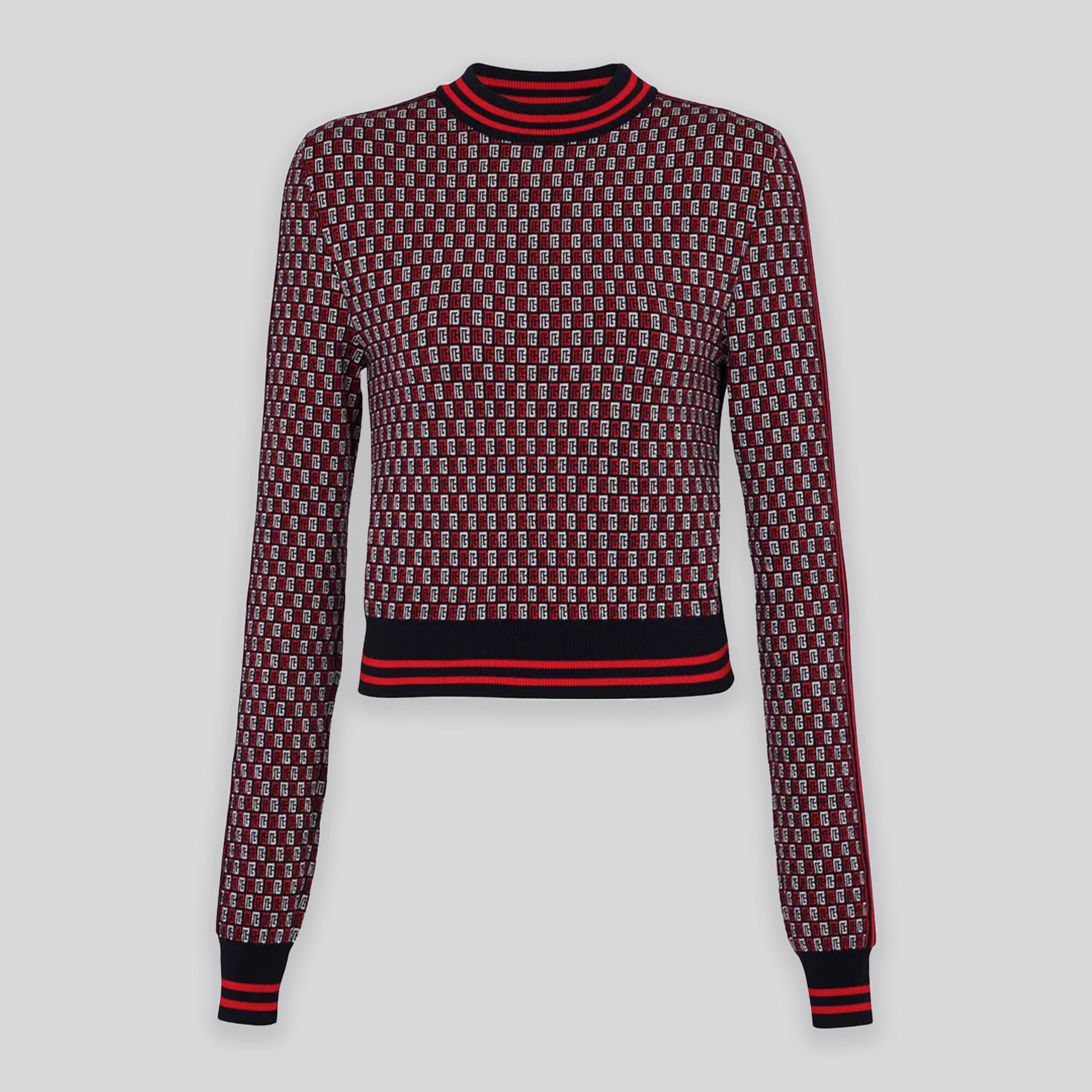 Buzo Rojo Balmain Monogram