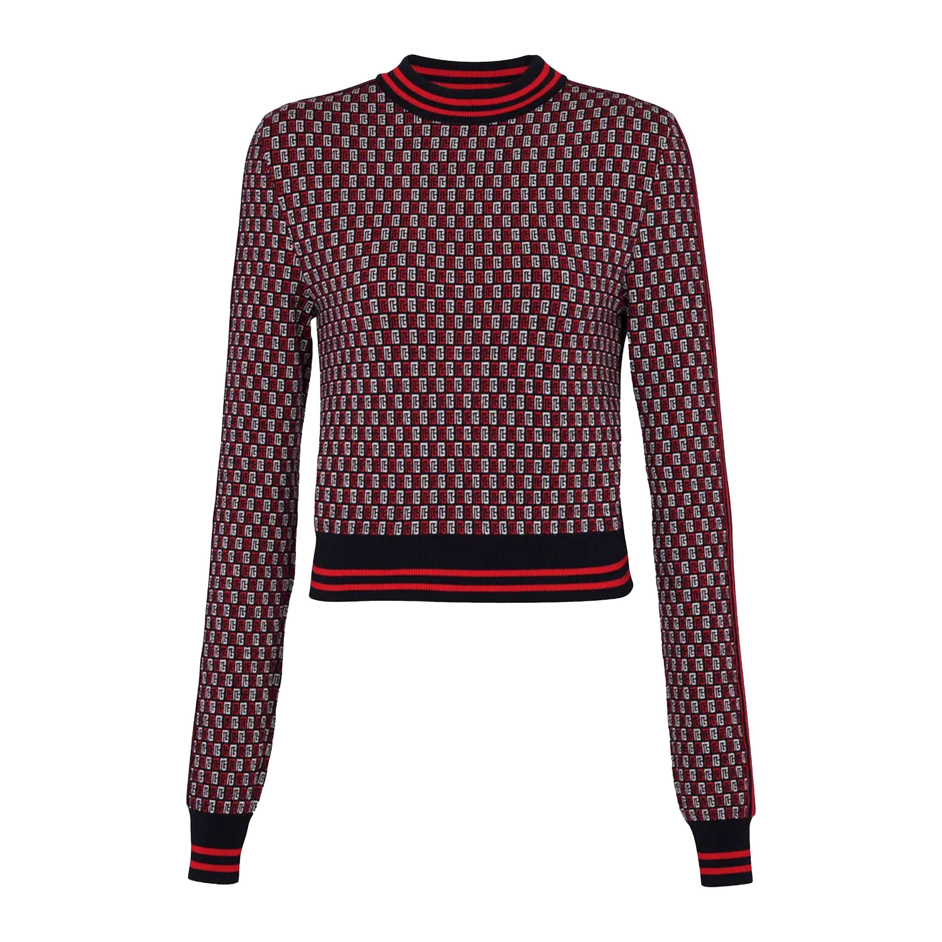 Buzo Rojo Balmain Monogram