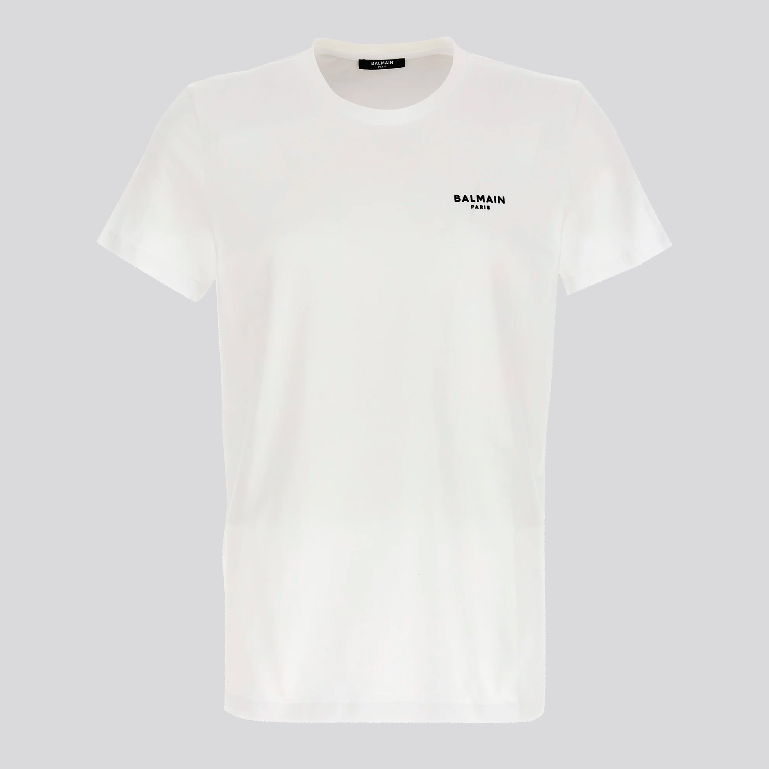 Camiseta Blanca Balmain Logo