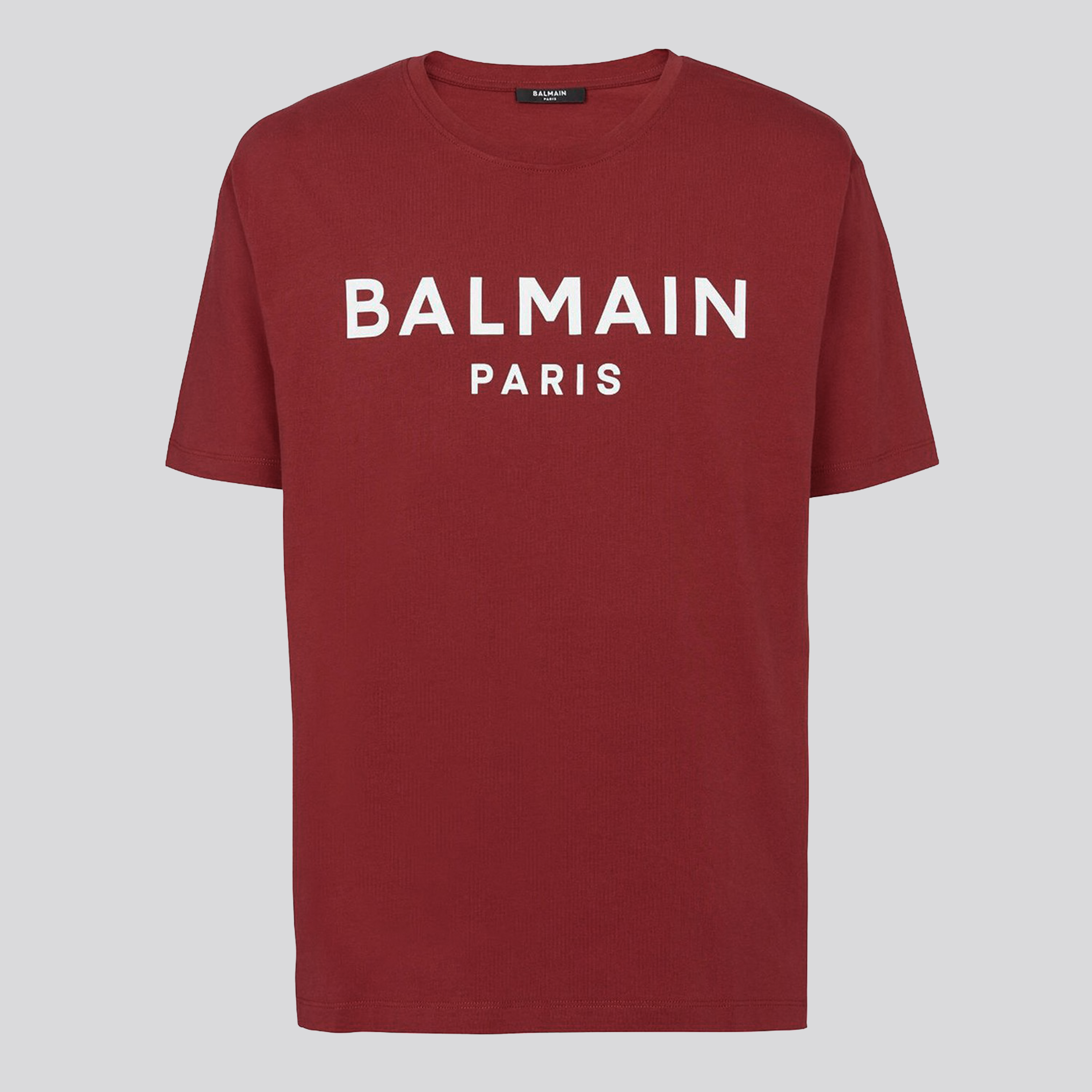 Camiseta Blanca Balmain Paris Logo