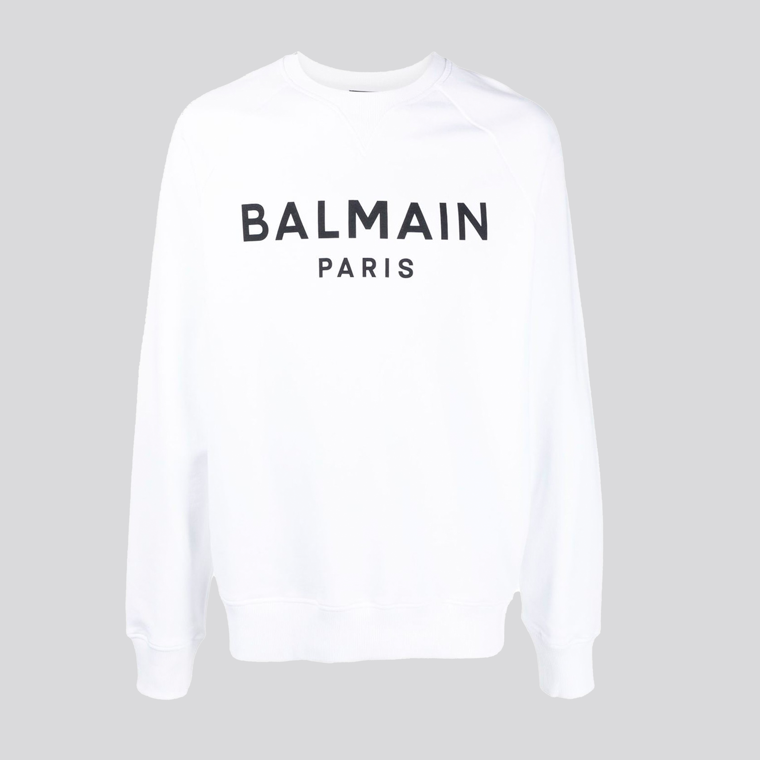 Buzo Blanco Balmain Paris Logo