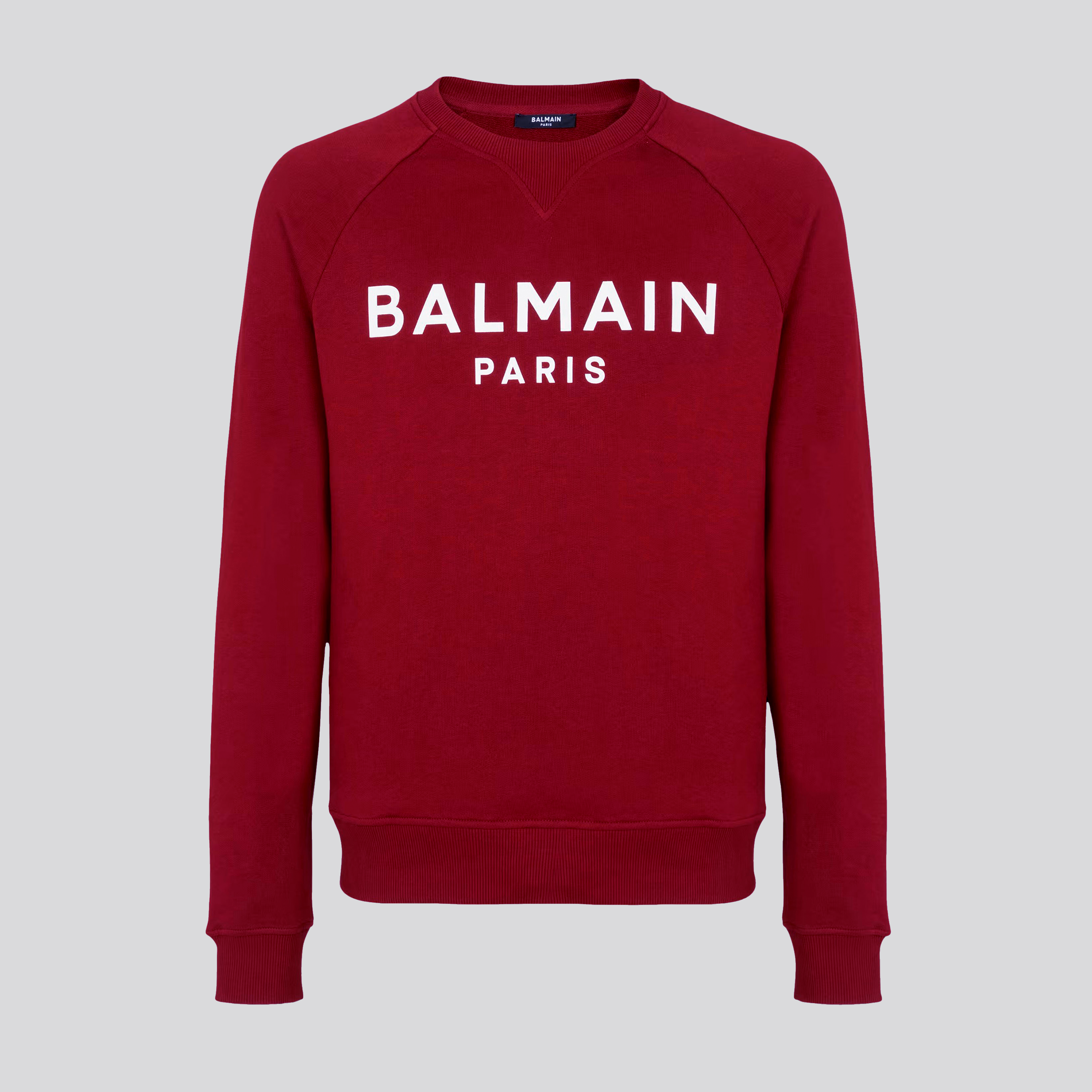 Buzo Bordeaux Balmain Paris Logo