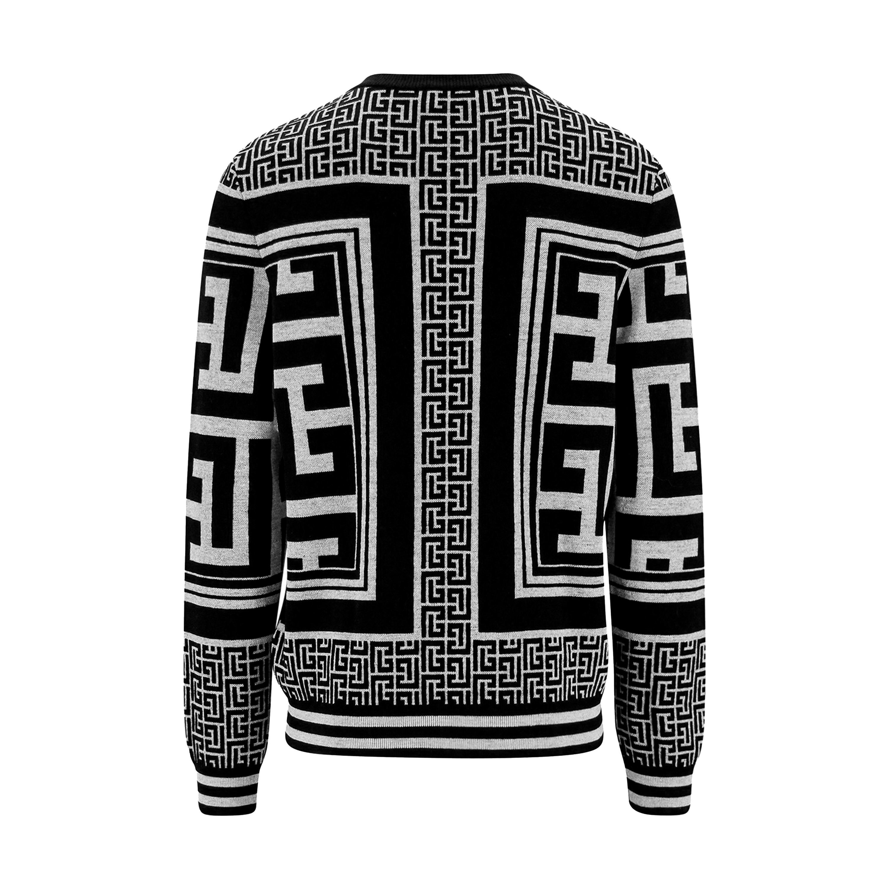 Buzo Negro Balmain Maxi Monigram
