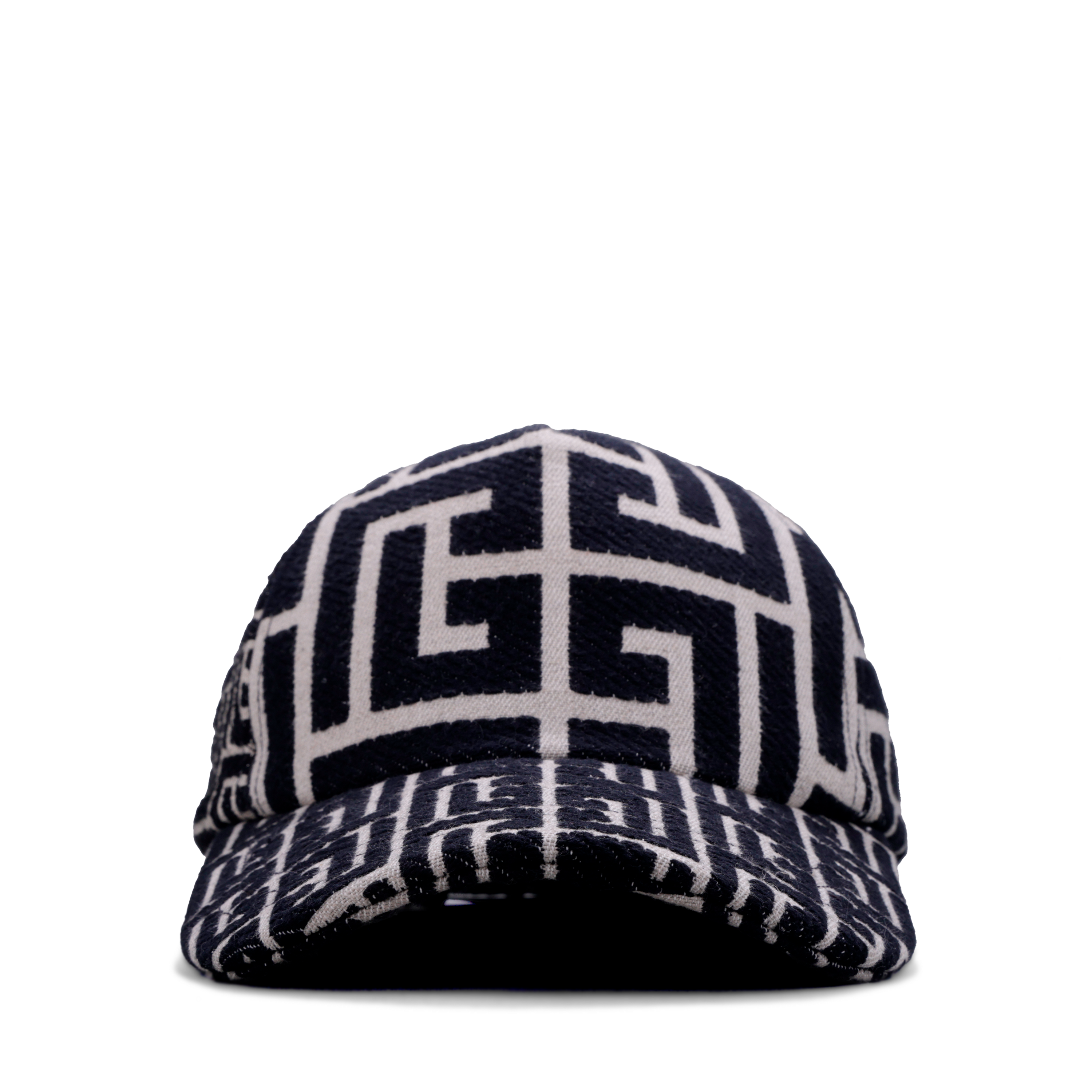 Gorra Negra Balmain Monogram