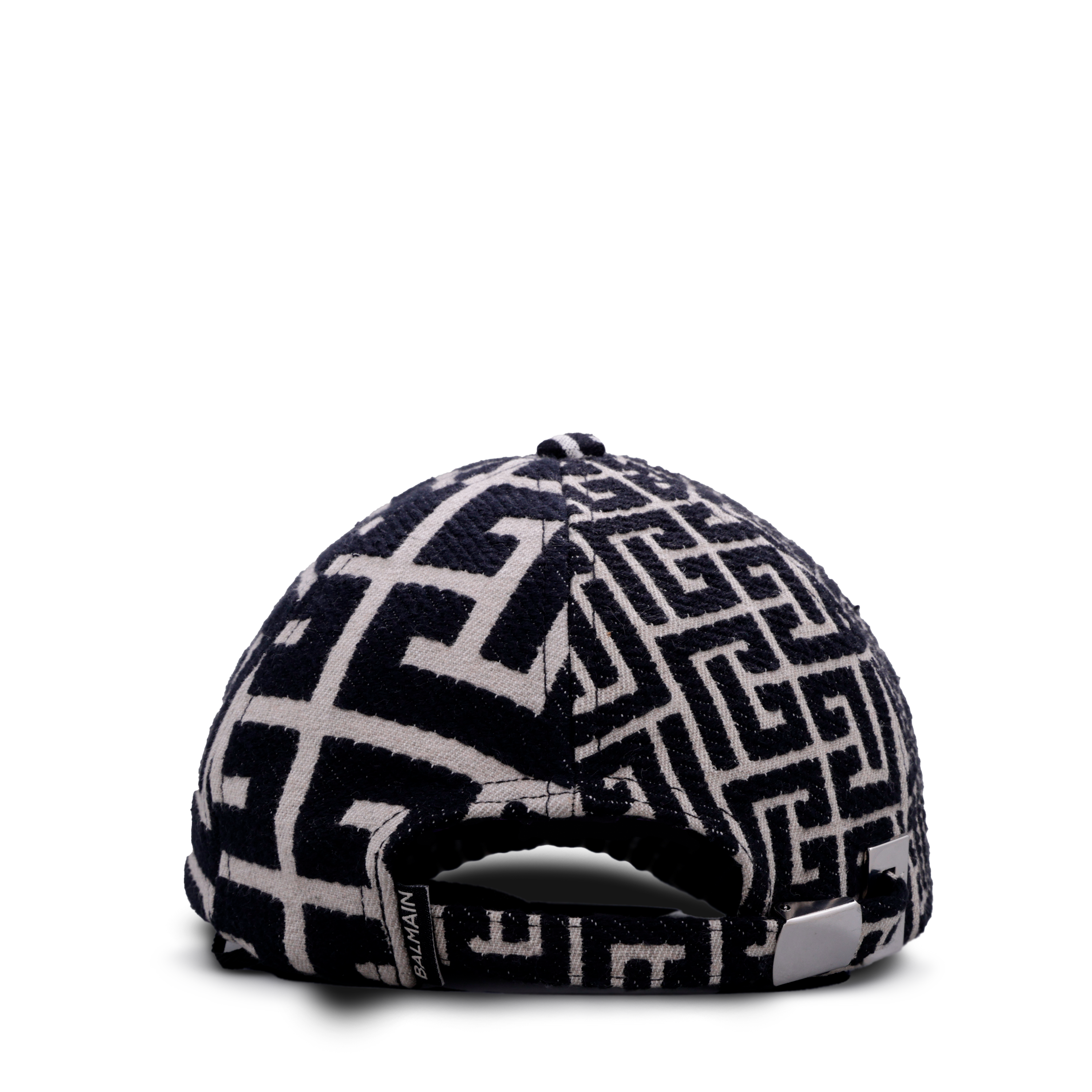 Gorra Negra Balmain Monogram