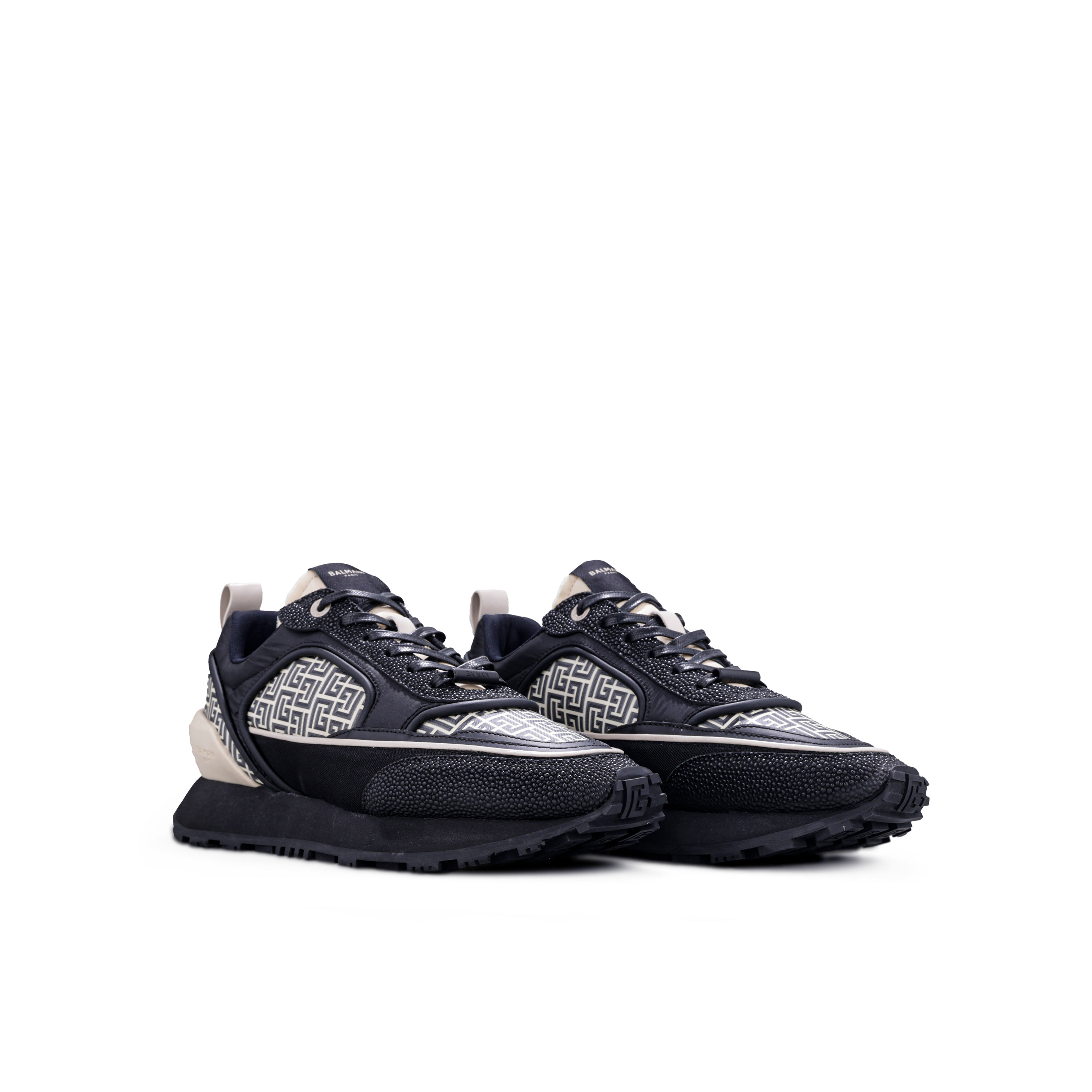 Sneakers Negros Dorado Balmain