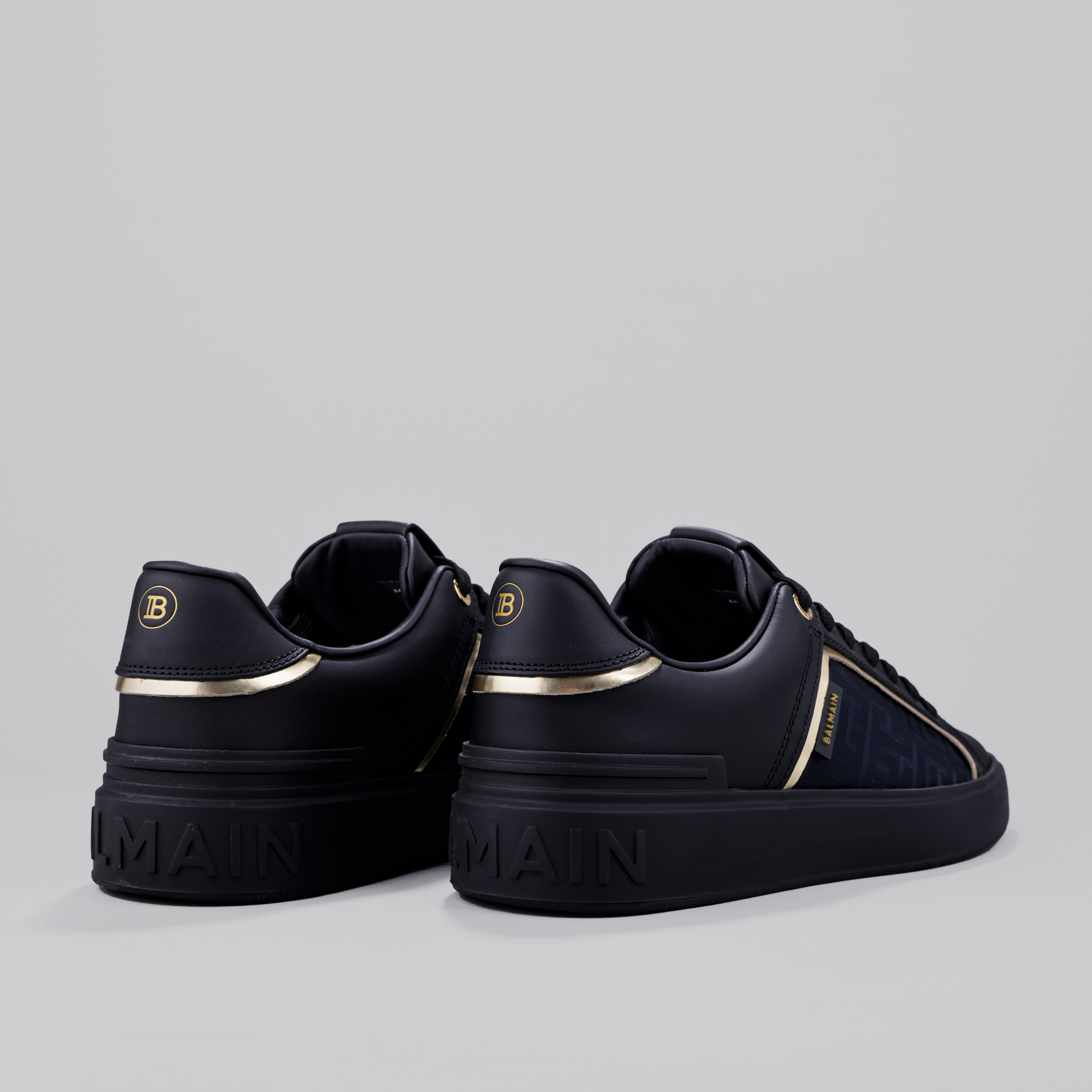 Sneakers Negros Balmain B-Court Monogram