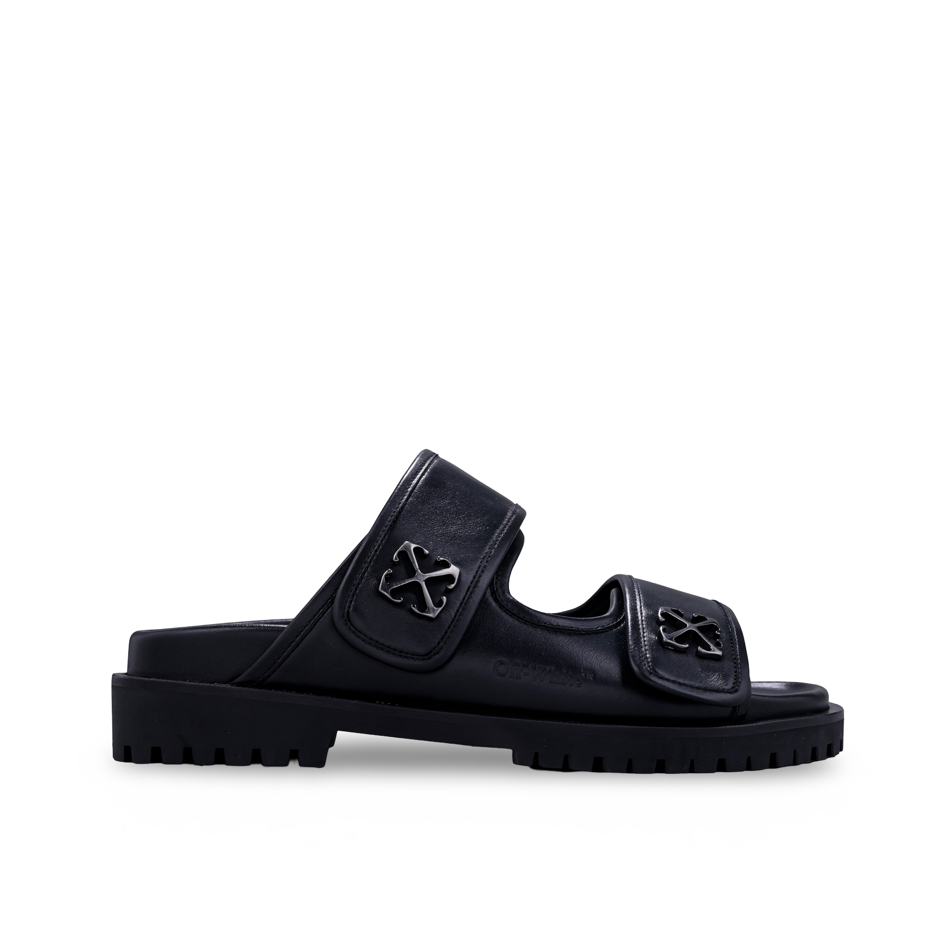 Sandalias Negras Off-White Metal Arrow