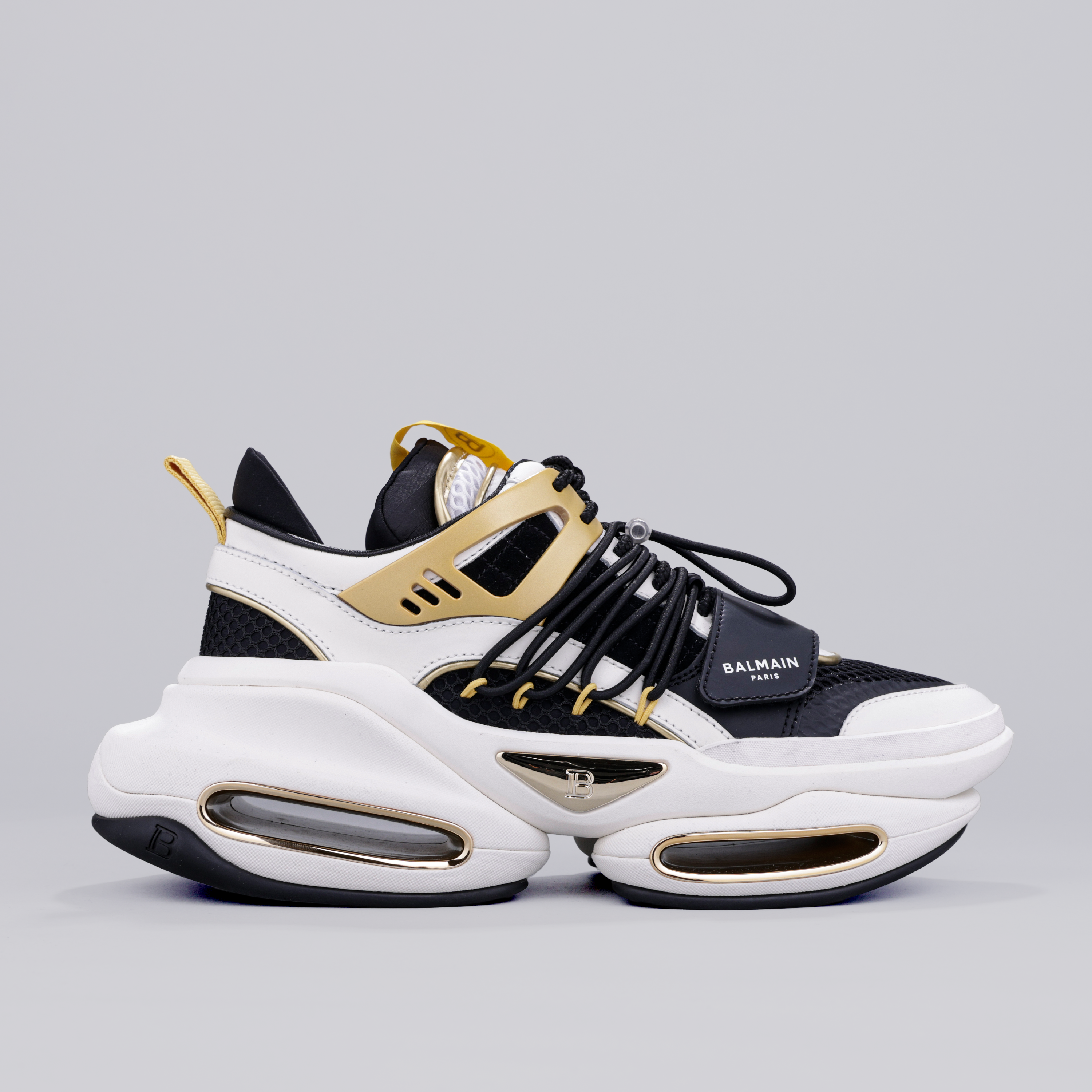 Sneakers Blancos Dorado Balmain B-Bold