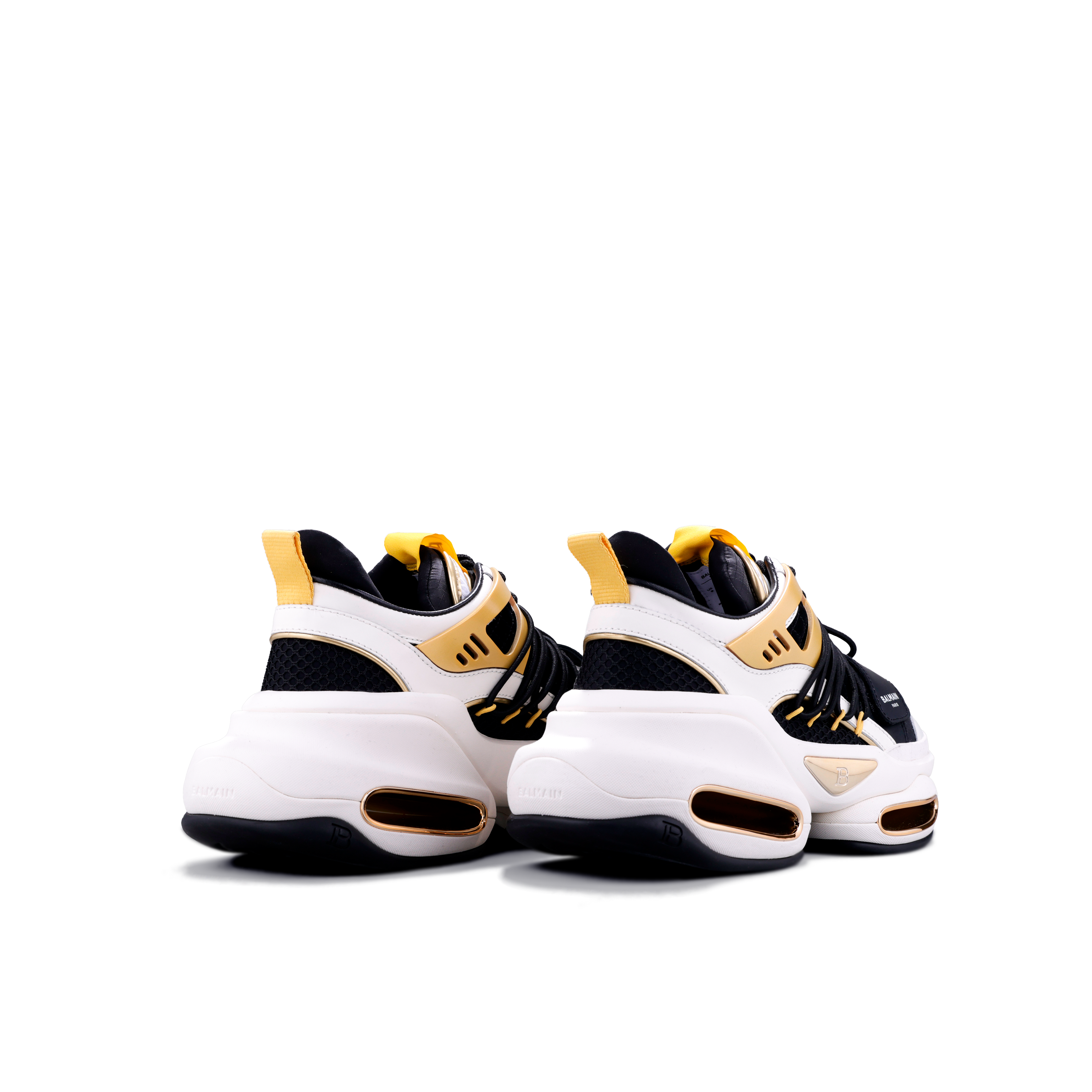 Sneakers Blancos Dorado Balmain B-Bold