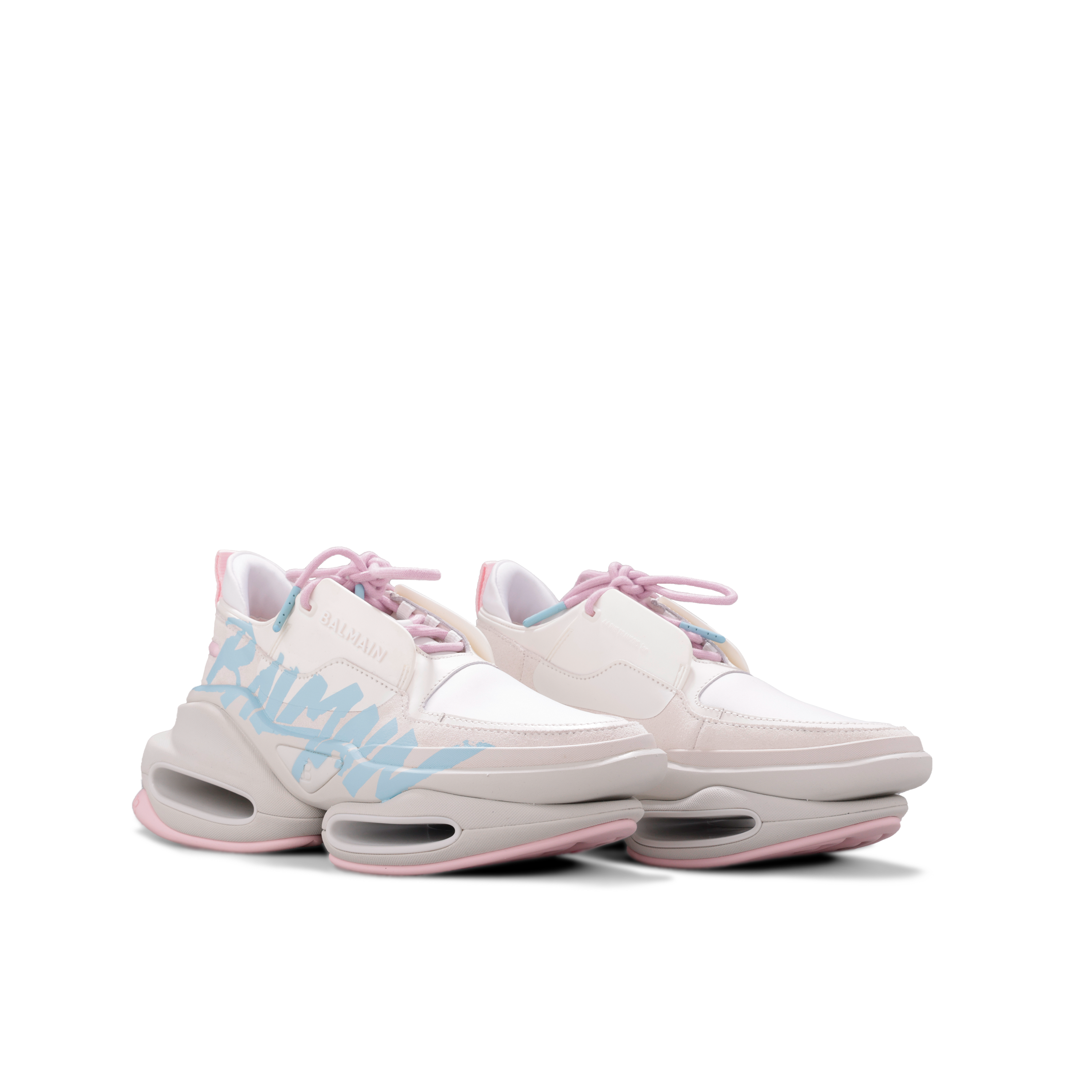 Sneakers Rosados Balmain B-Bold Logo Sign