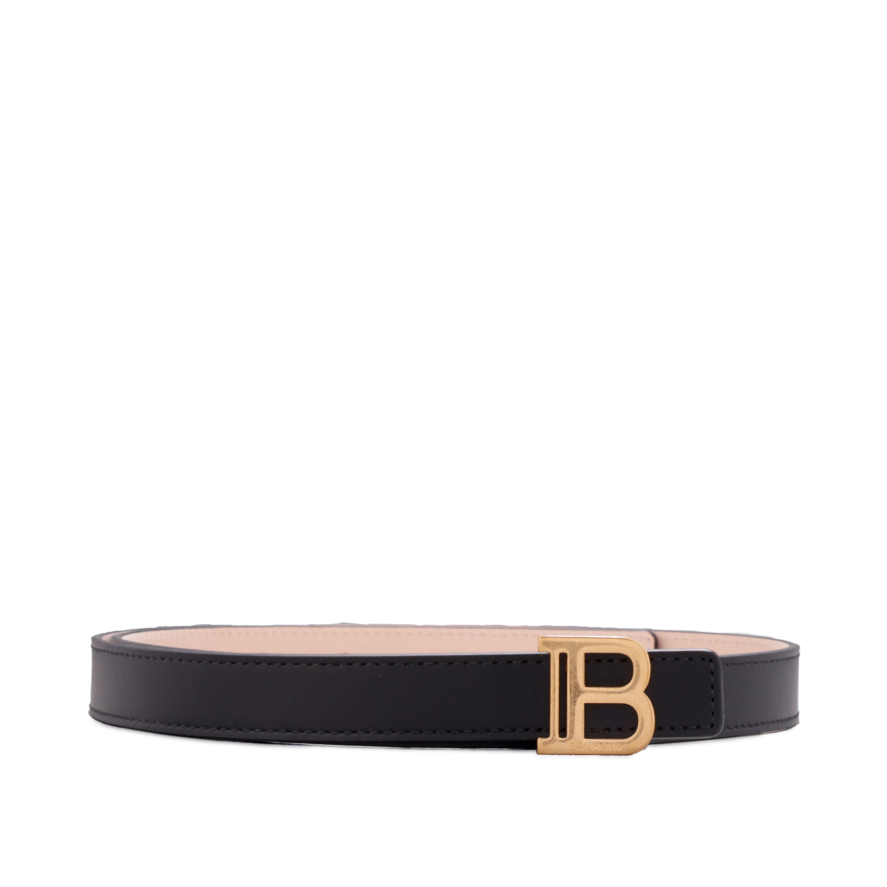 Cinturón Negro Balmain PB Logo Plaque