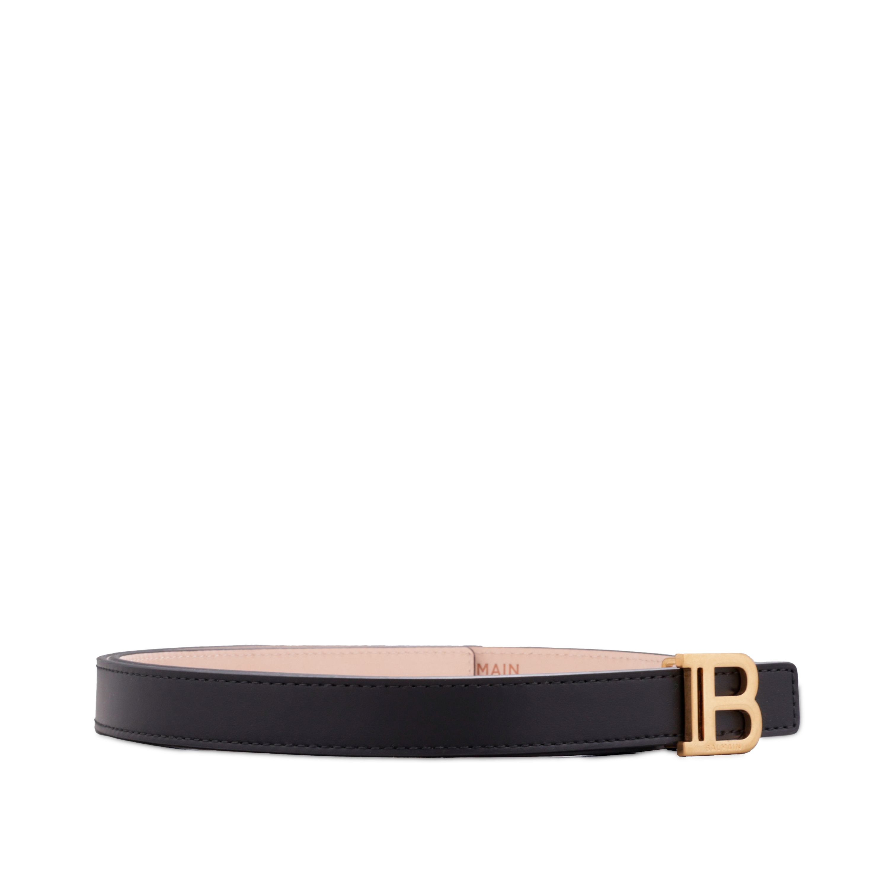 Cinturón Negro Balmain PB Logo Plaque
