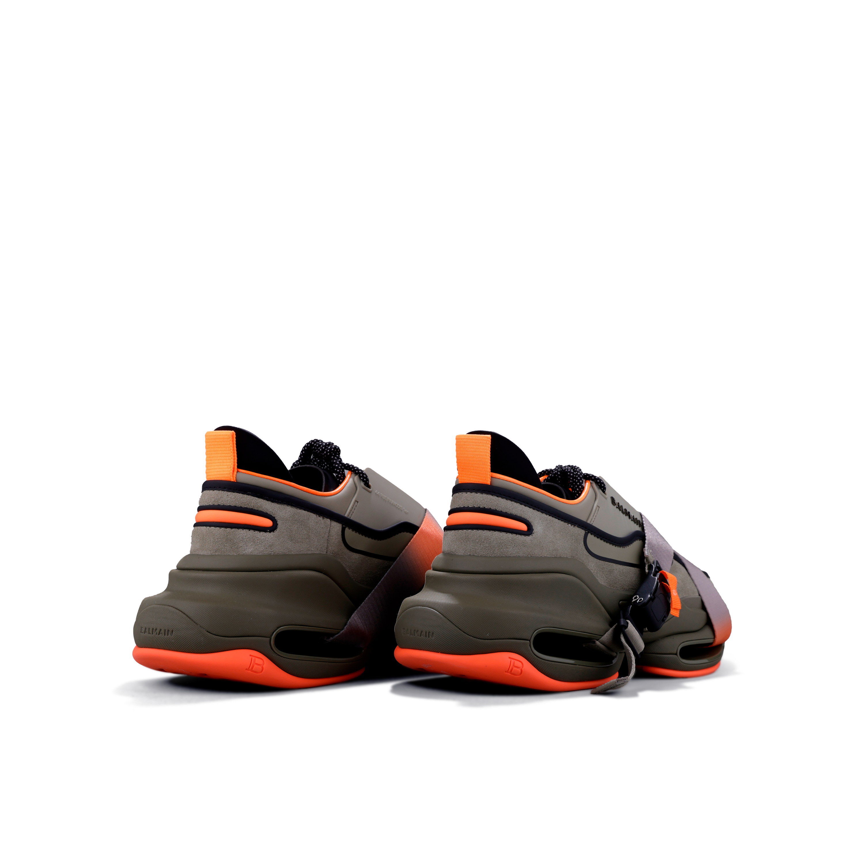 Sneakers Verdes Balmain B-Bold Low-Cuir