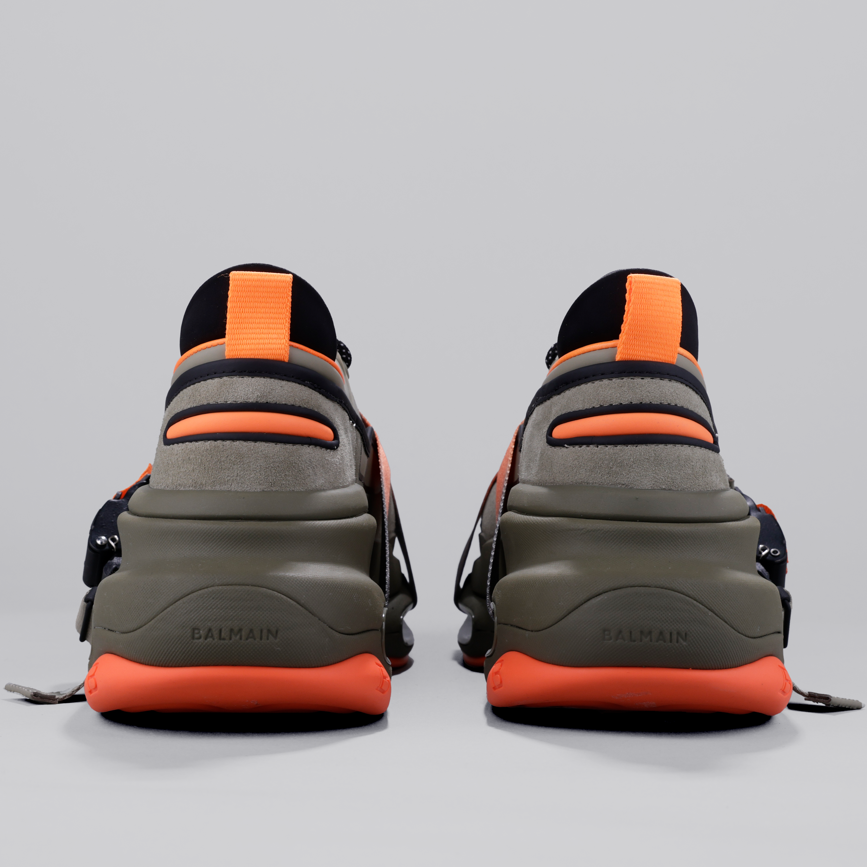 Sneakers Verdes Balmain B-Bold Low-Cuir