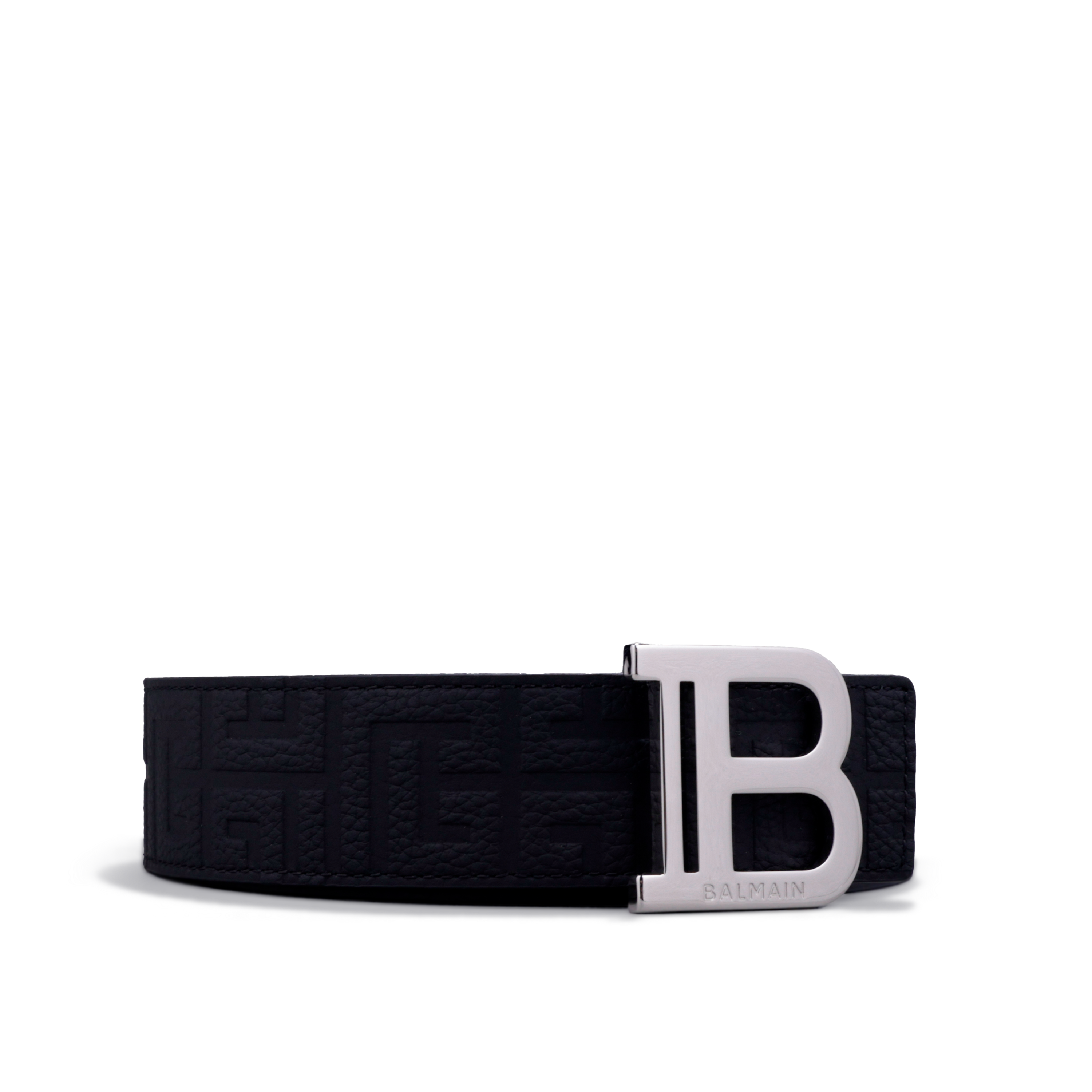 Cinturón Negro Balmain PB Monogramme 35 mm